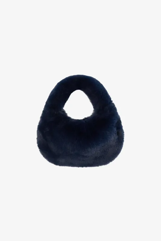 ALIX | Mini Faux Fur Hobo Bag sold by LAMARQUE