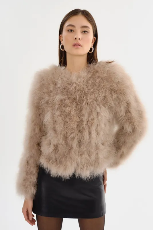 DEORA | Feather Jacket sold by LAMARQUE