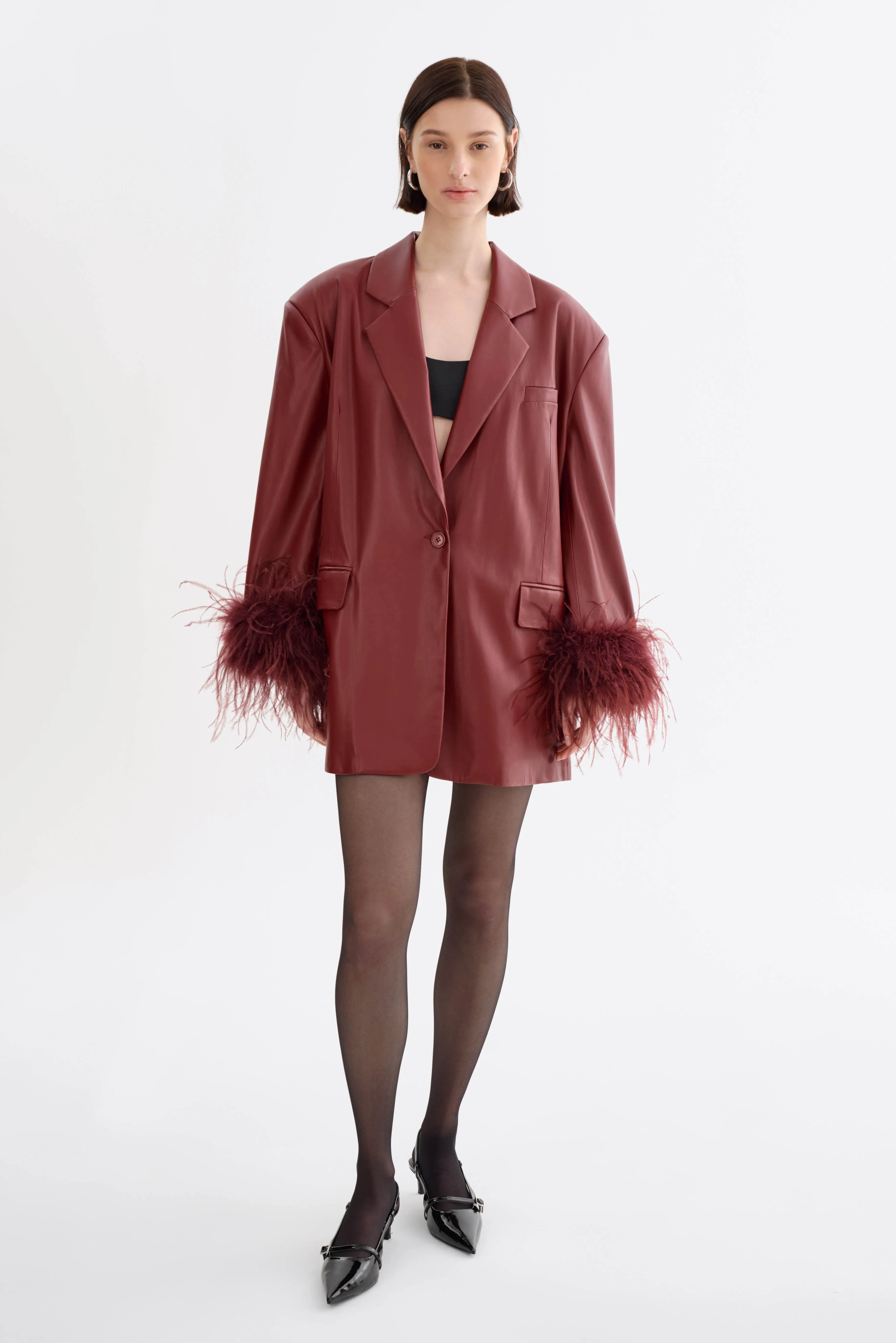 GALIA | Feather Trim Blazer sold by La Marque product image thumbnail 2