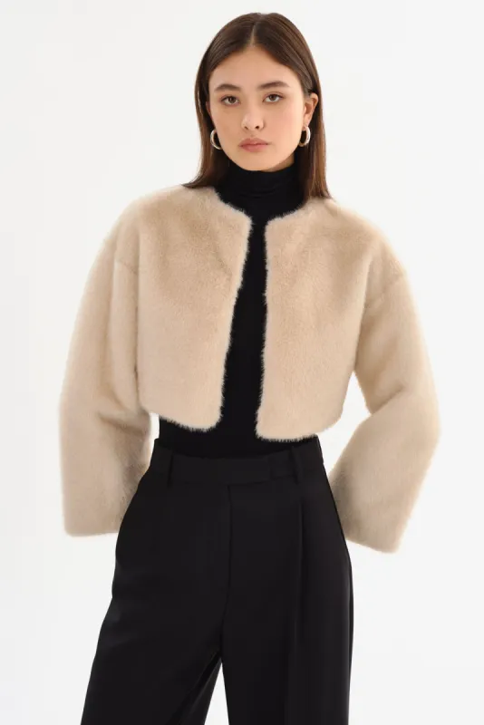 ROWDIE | Faux Fur Jacket made by LAMARQUE