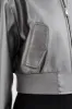 EVELIN | Faux Leather Cropped Bomber sold by La Marque