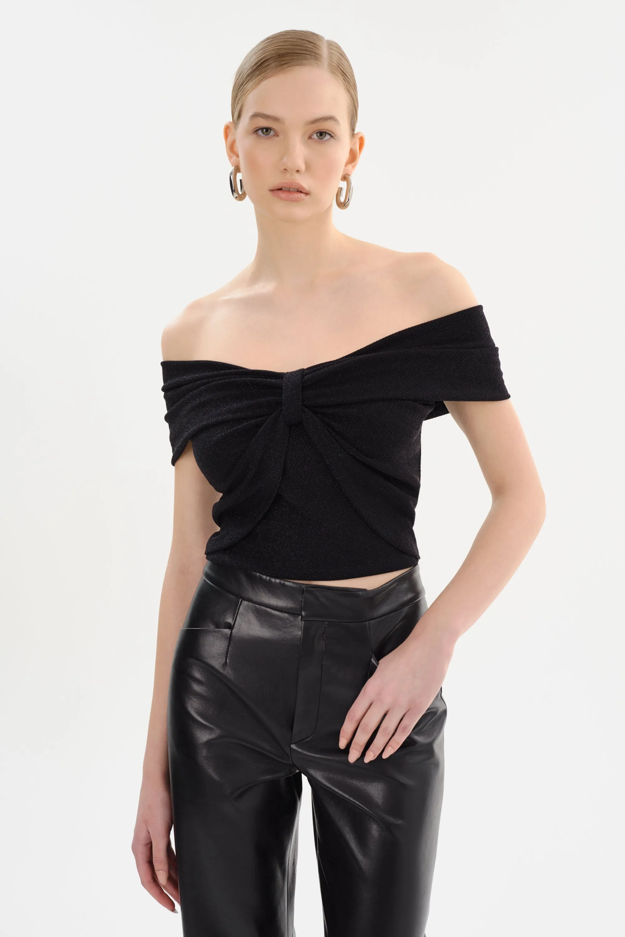 CAMELIA | Lurex Knit Top sold by LAMARQUE product image thumbnail 2