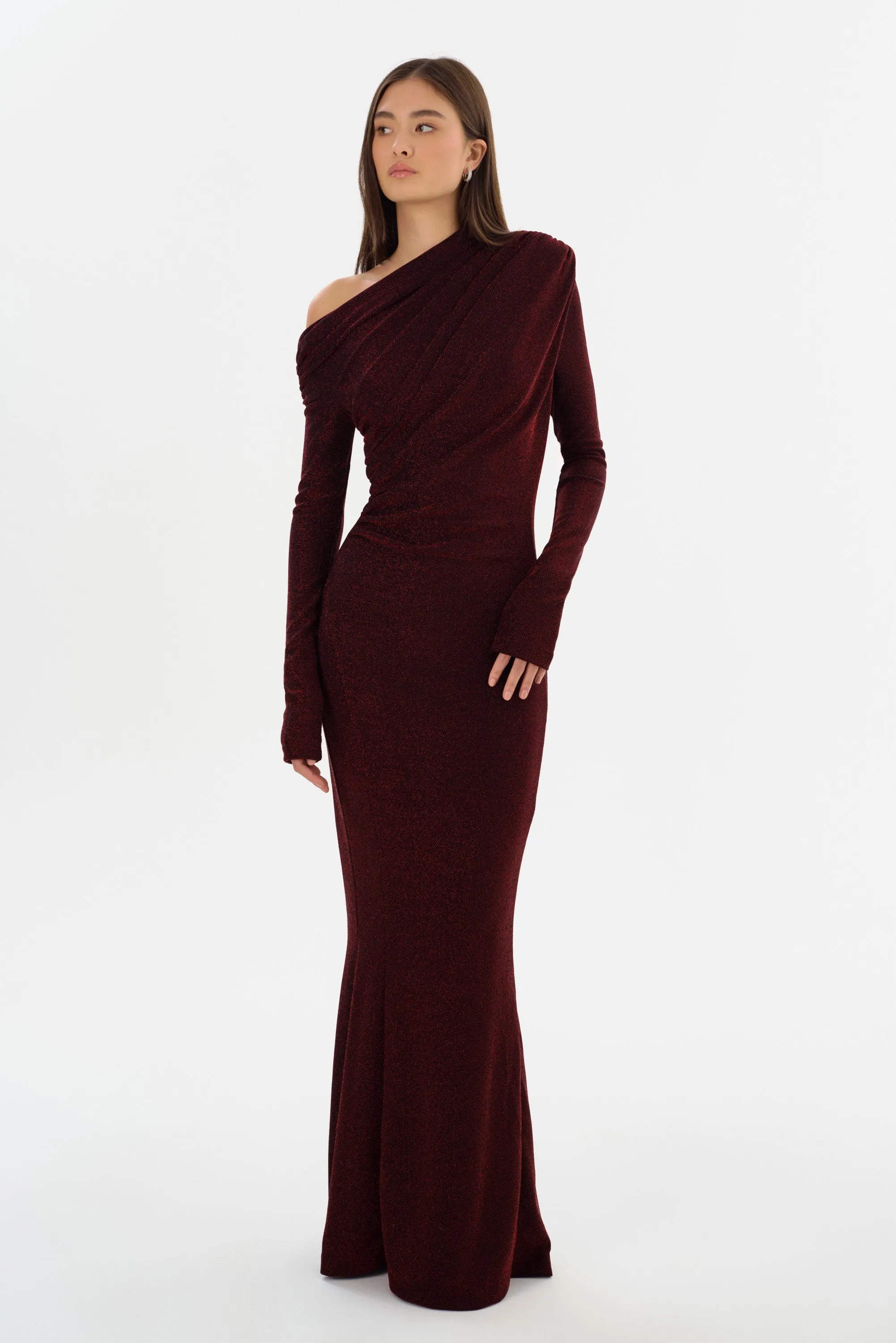 INIALA | Lurex Knit Maxi Dress sold by La Marque