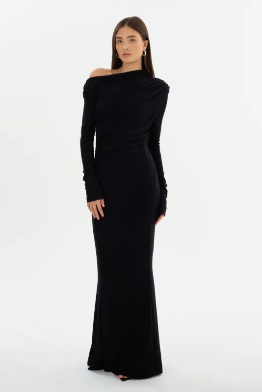 INIALA | Lurex Knit Maxi Dress made by LAMARQUE
