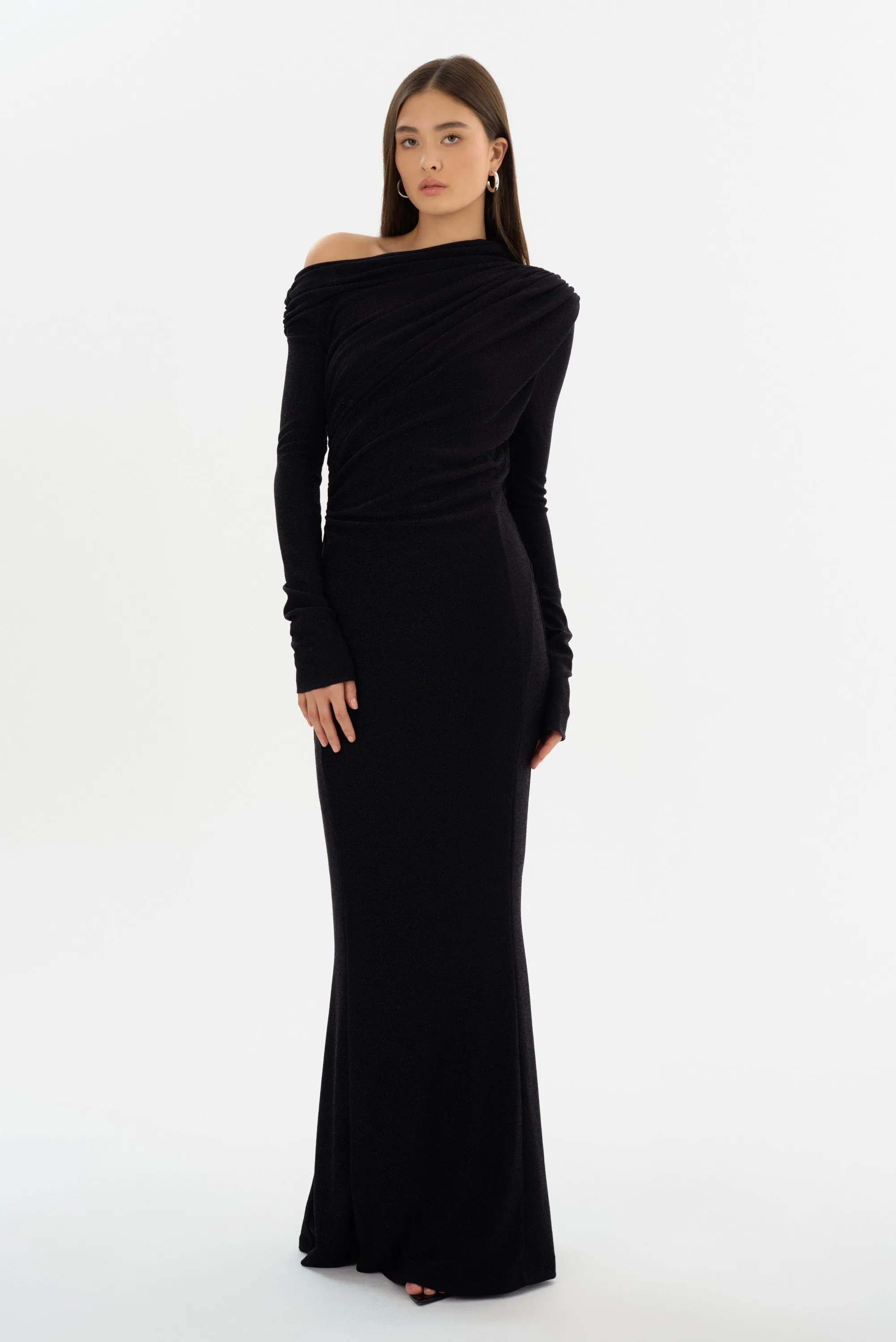 INIALA | Lurex Knit Maxi Dress sold by LAMARQUE