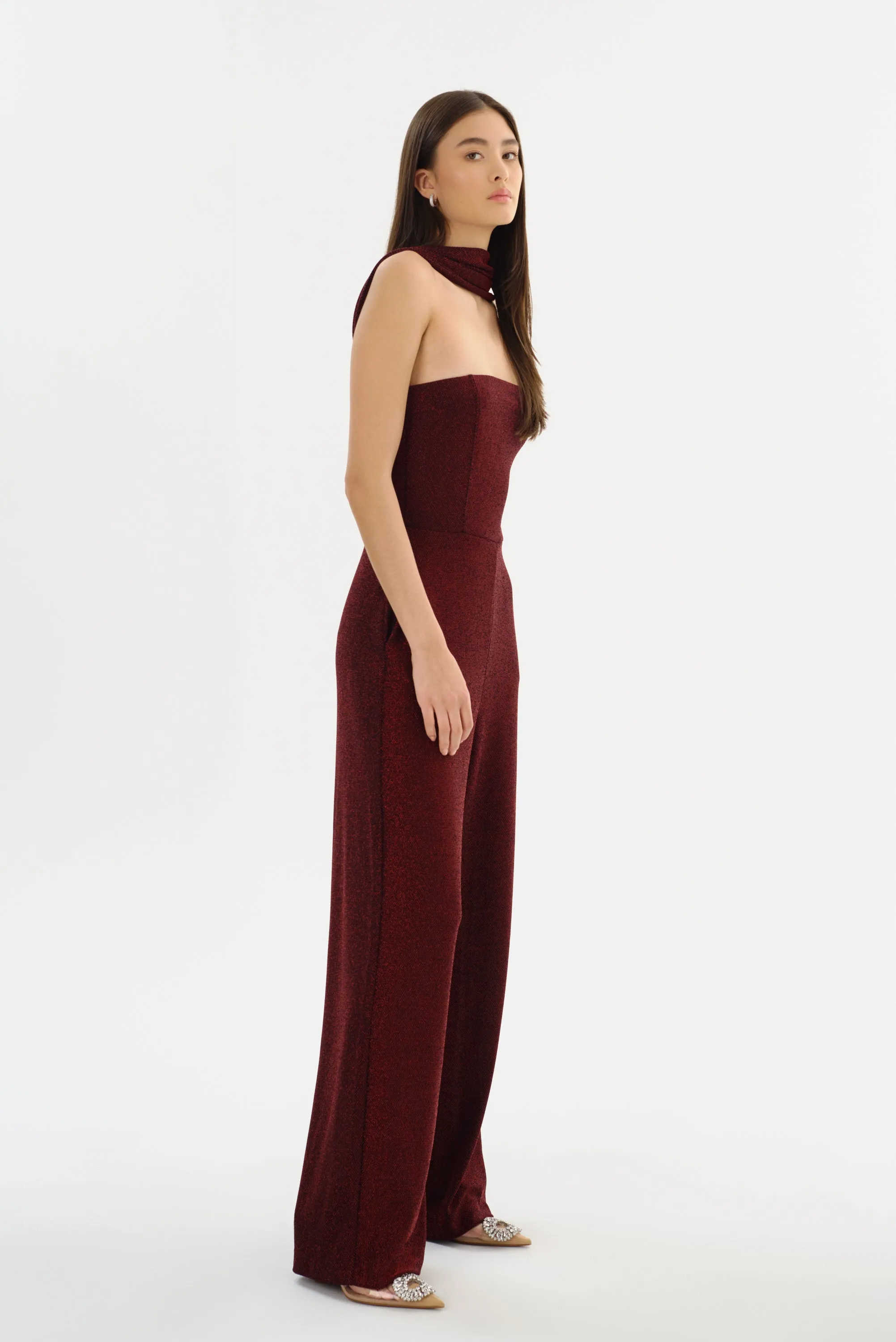ELORA | Lurex Knit Jumpsuit sold by La Marque product image thumbnail 4