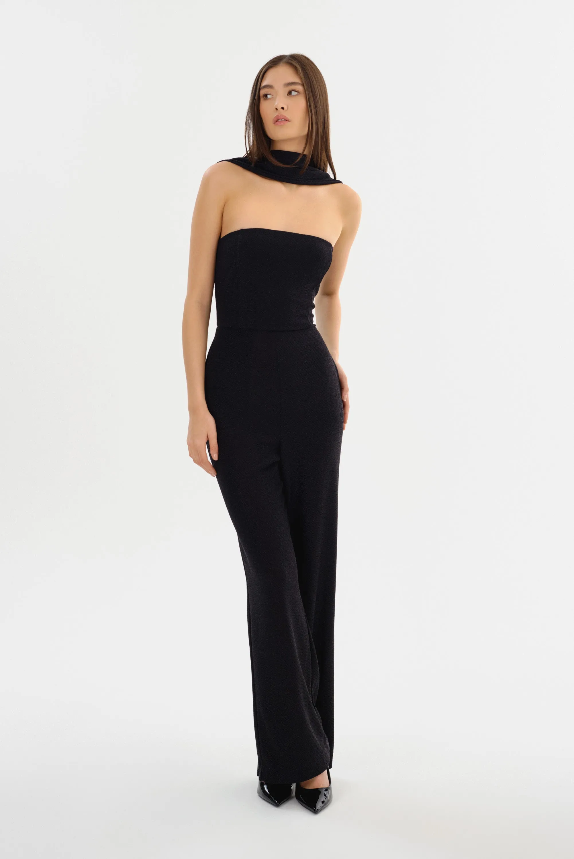 ELORA | Lurex Knit Jumpsuit sold by LAMARQUE