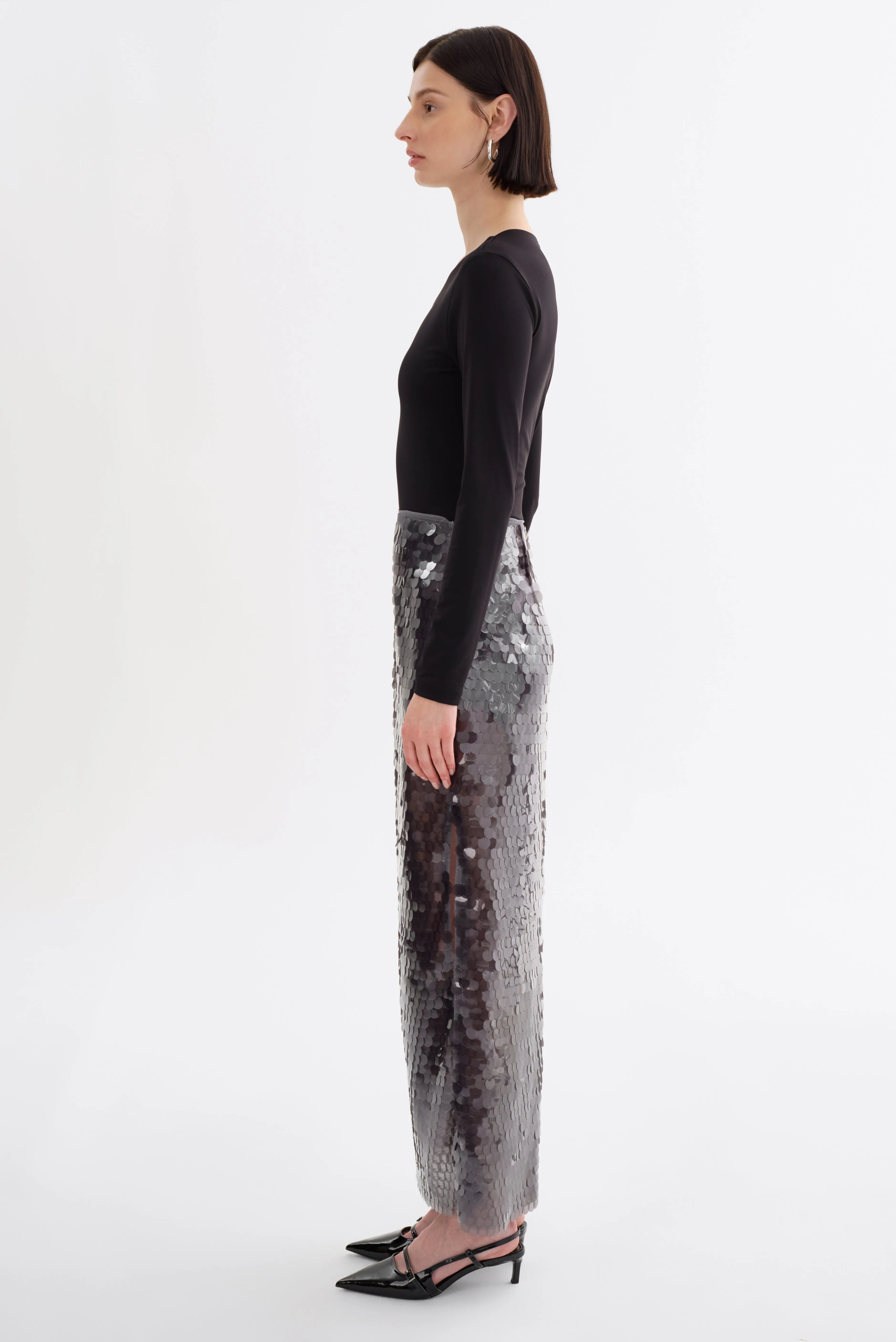 CLARA | Sequin Midi Skirt sold by LAMARQUE product image thumbnail 5