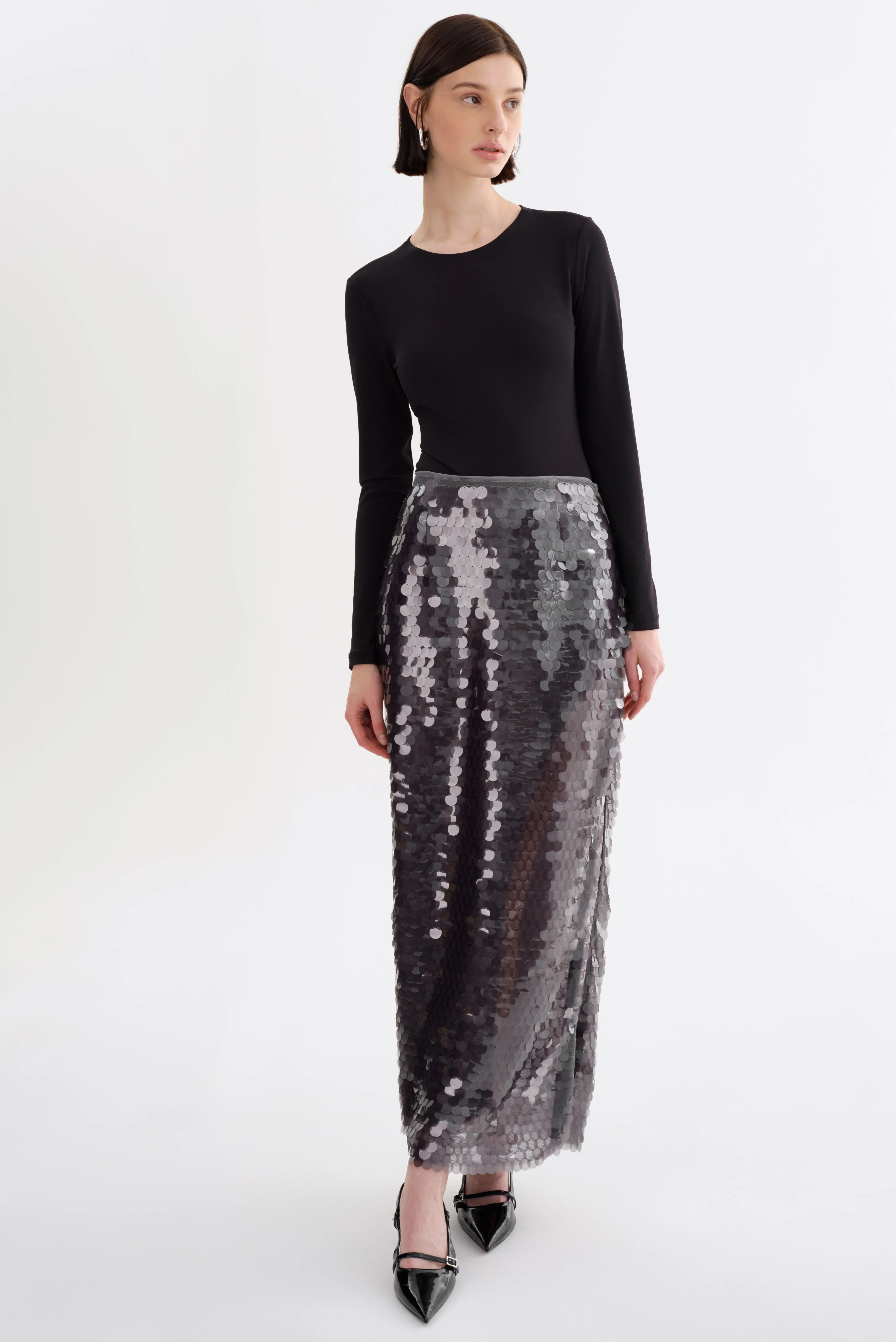CLARA | Sequin Midi Skirt sold by LAMARQUE product image thumbnail 2