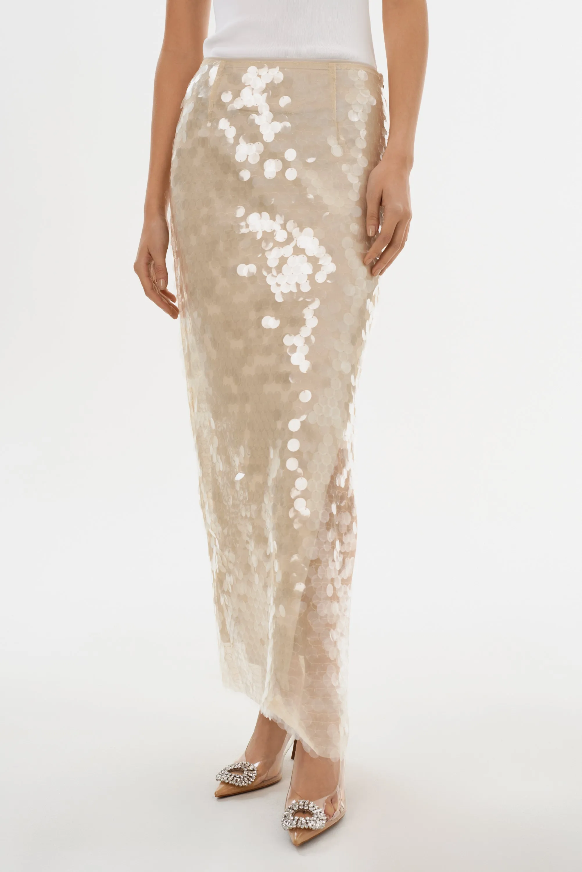 CLARA | Sequin Midi Skirt sold by LAMARQUE product image thumbnail 2