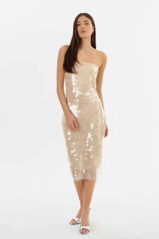 DERRICA | Sequin Midi Dress made by LAMARQUE