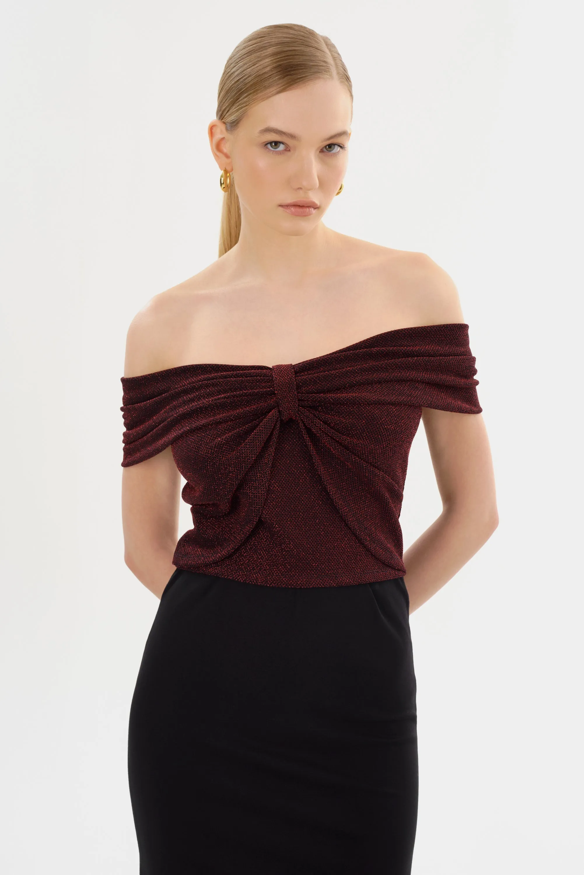CAMELIA | Lurex Knit Top sold by LAMARQUE product image thumbnail 2