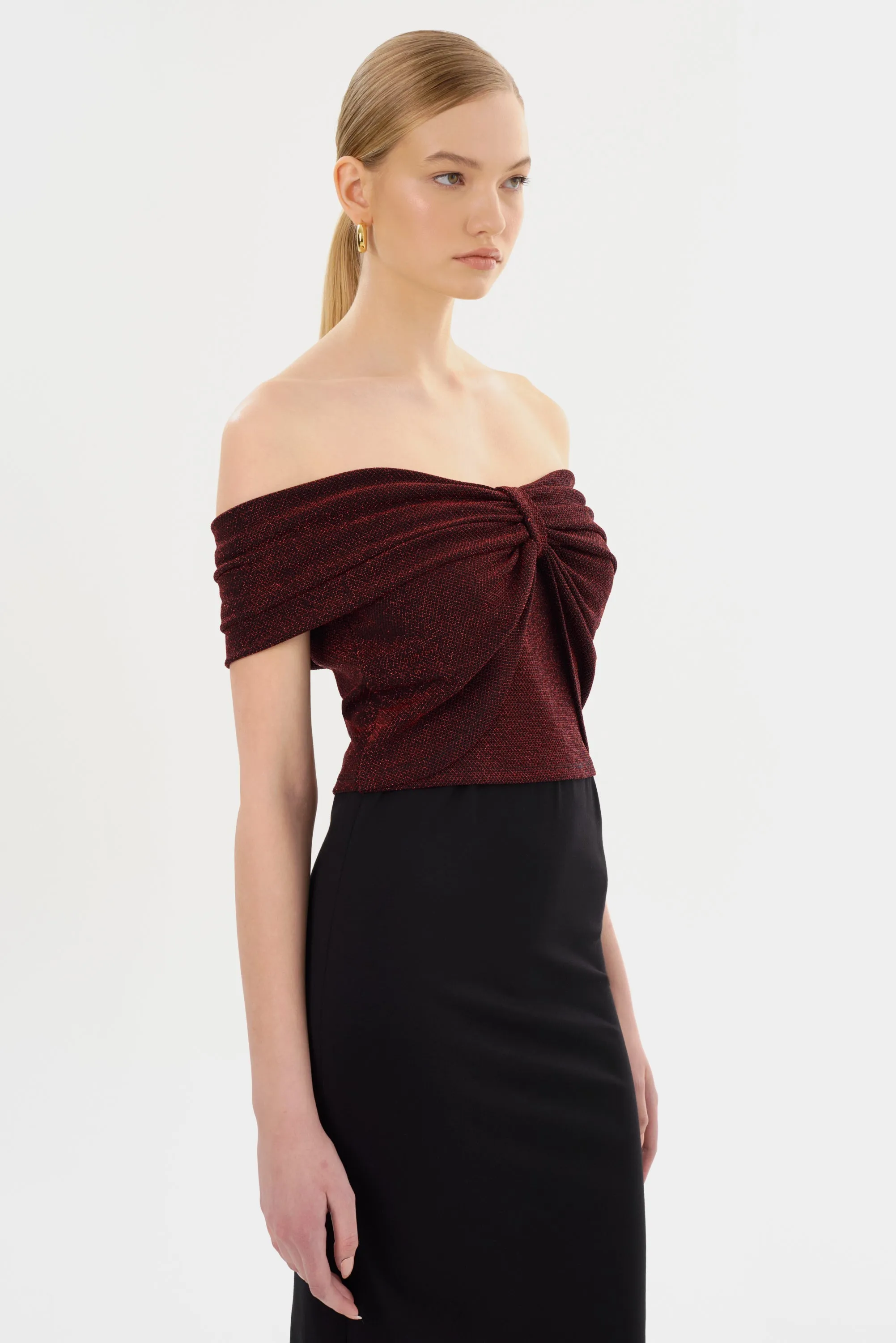 CAMELIA | Lurex Knit Top sold by LAMARQUE product image thumbnail 3