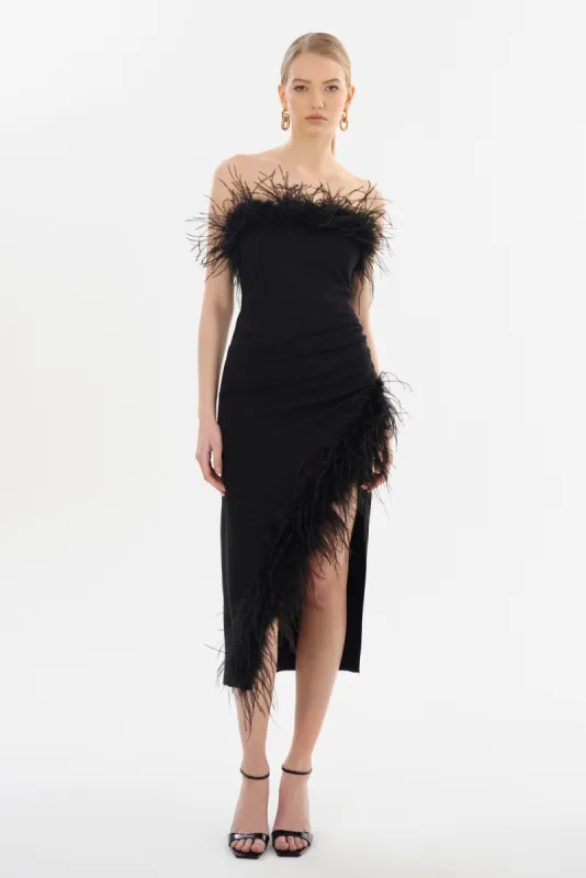FREYA | Strapless Midi Dress sold by La Marque