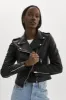HOLY | Leather Biker Jacket with Removable Hood sold by La Marque