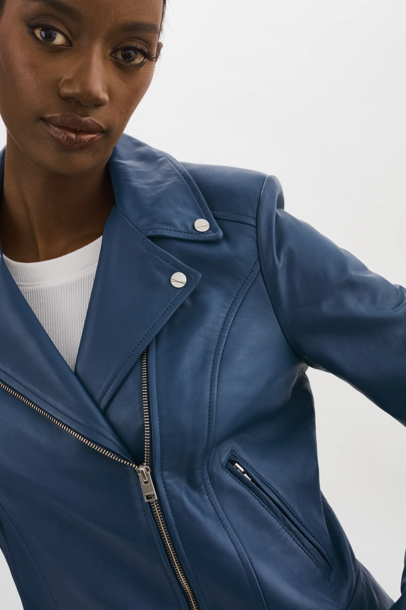 KELSEY | Leather Biker Jacket sold by LAMARQUE product image thumbnail 3