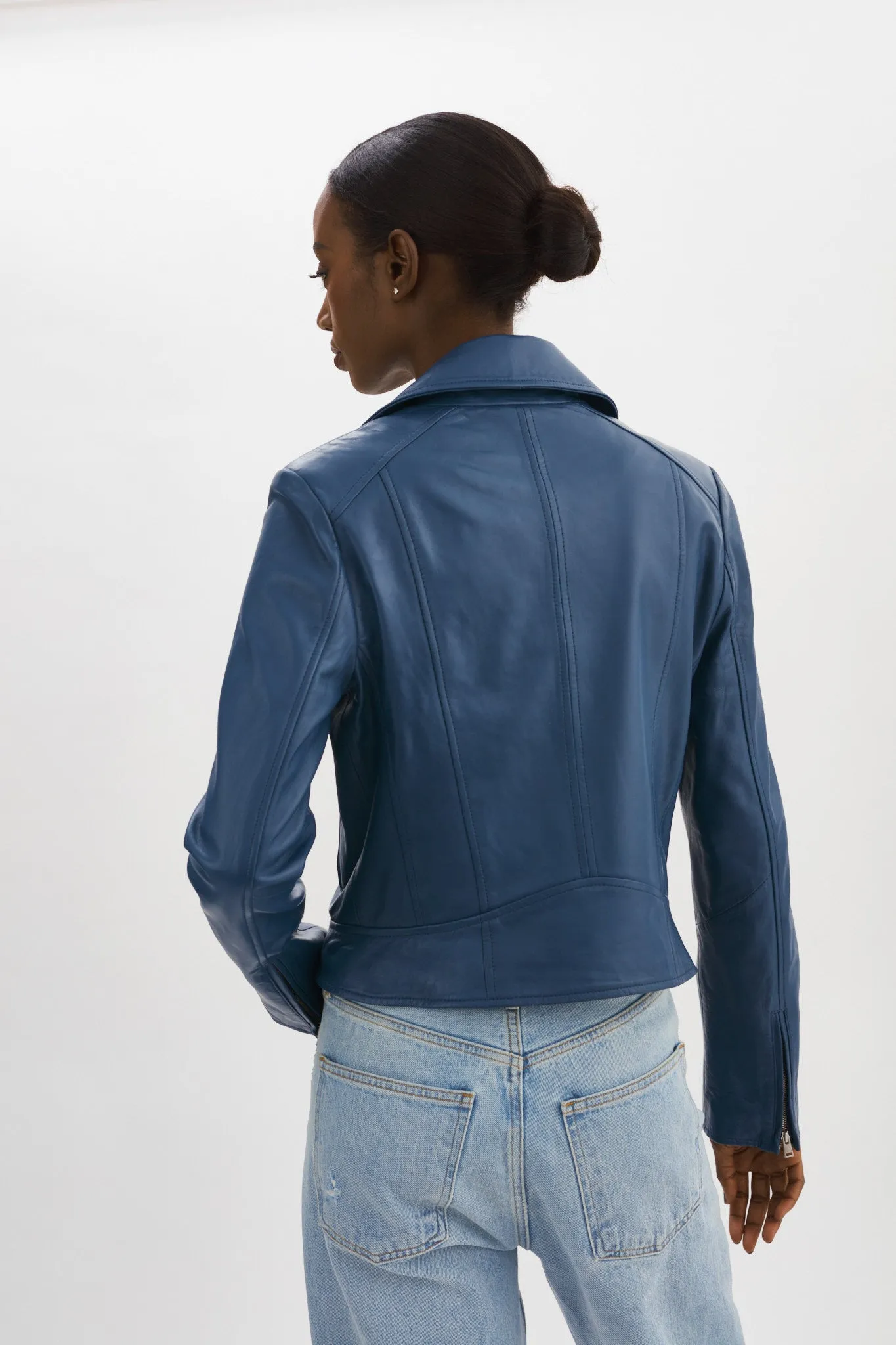 KELSEY | Leather Biker Jacket sold by LAMARQUE product image thumbnail 4