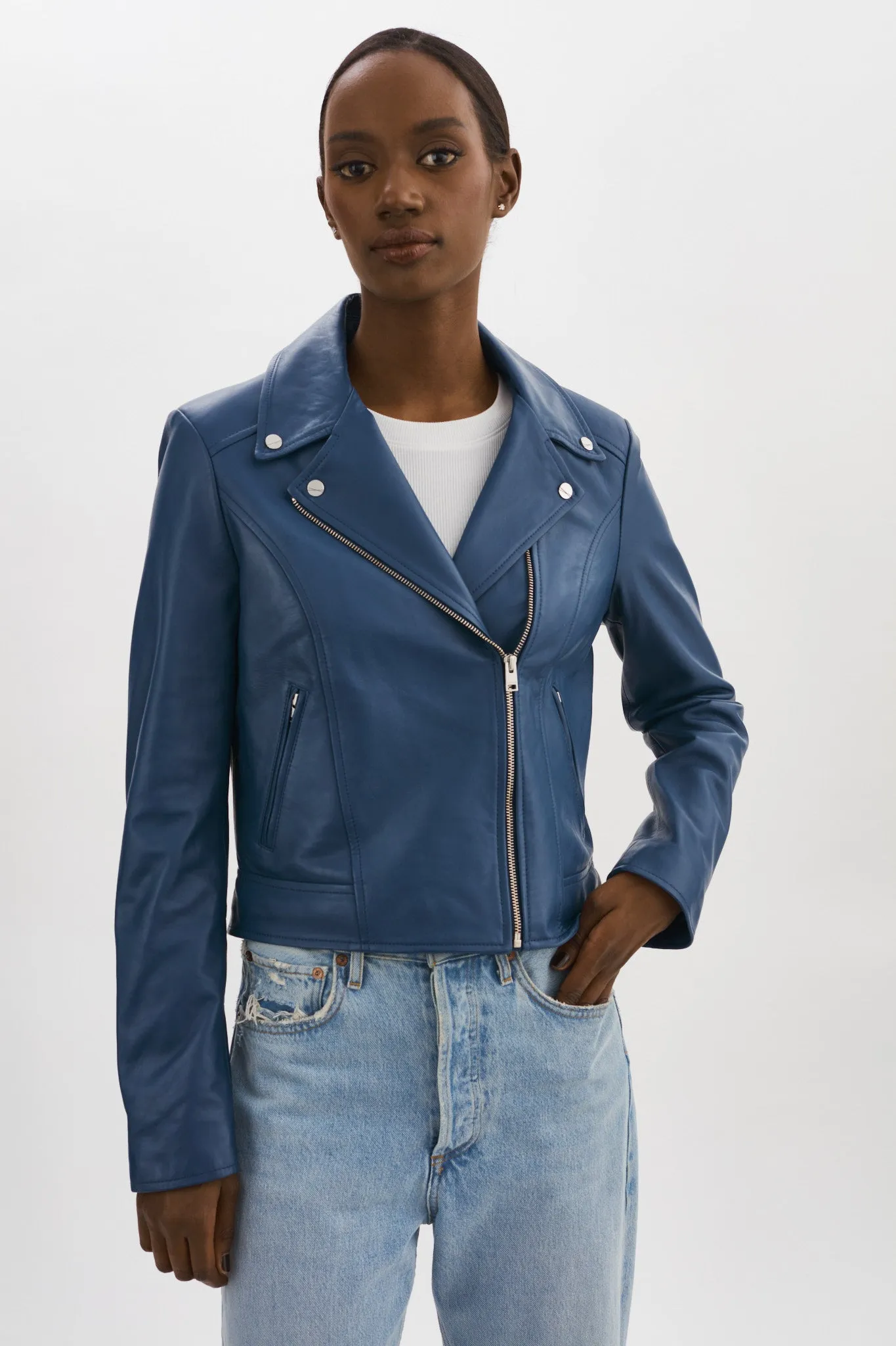 KELSEY | Leather Biker Jacket sold by LAMARQUE