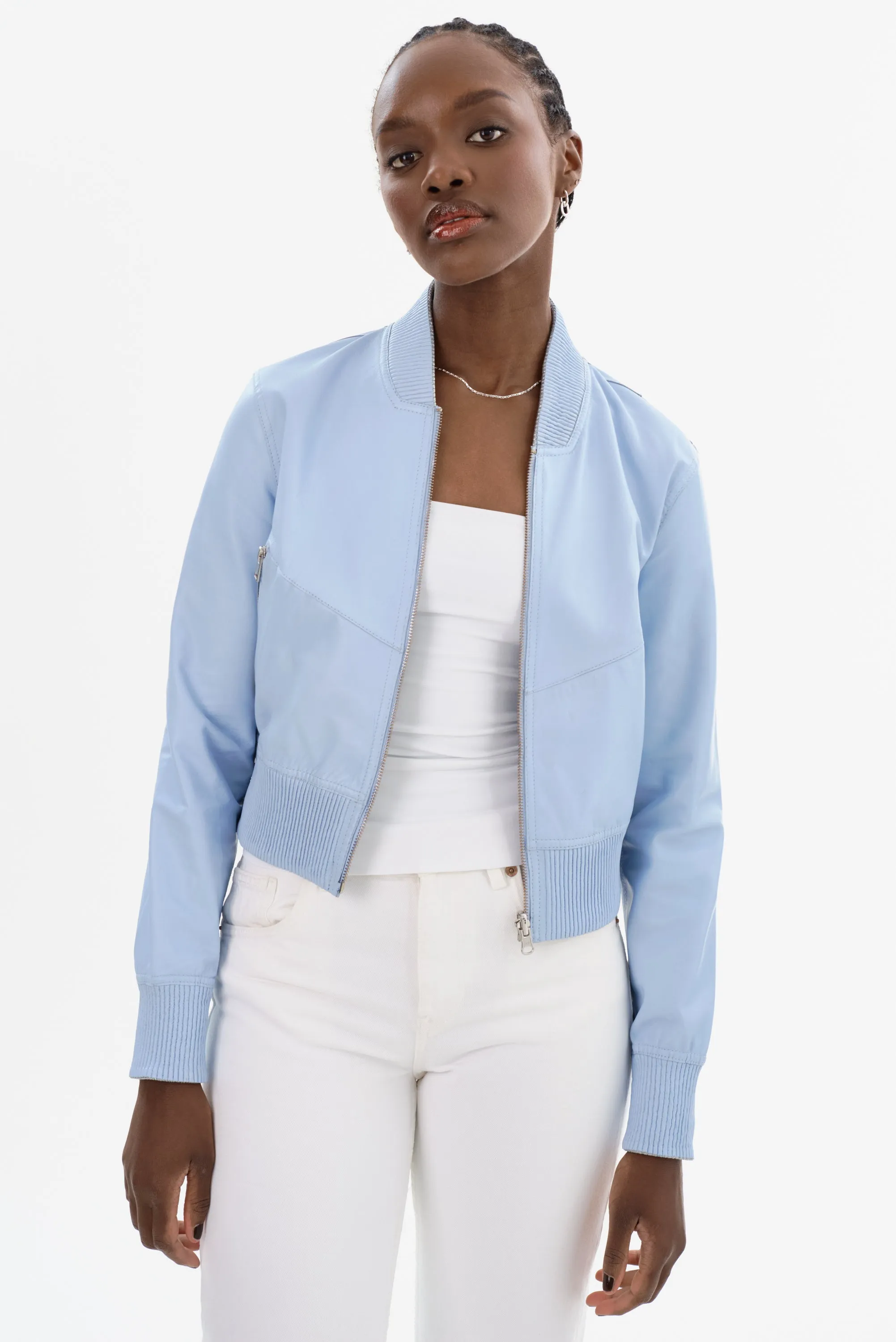 KORDELLA | Reversible Leather Bomber Jacket sold by LAMARQUE