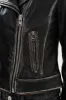 HOLY | Leather Biker Jacket with Removable Hood sold by La Marque