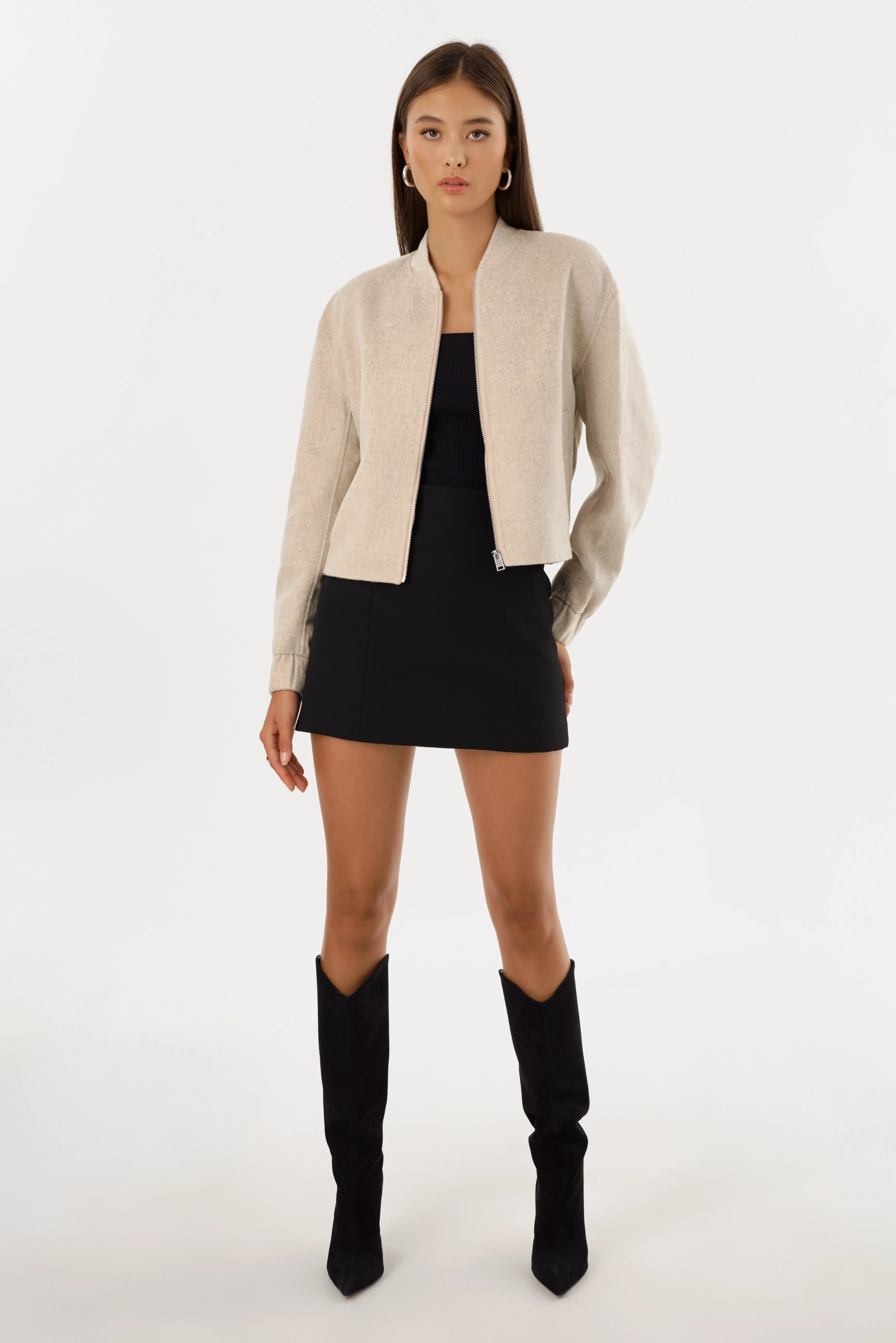 FAY | Double Face Wool Bomber Jacket sold by LAMARQUE product image thumbnail 2