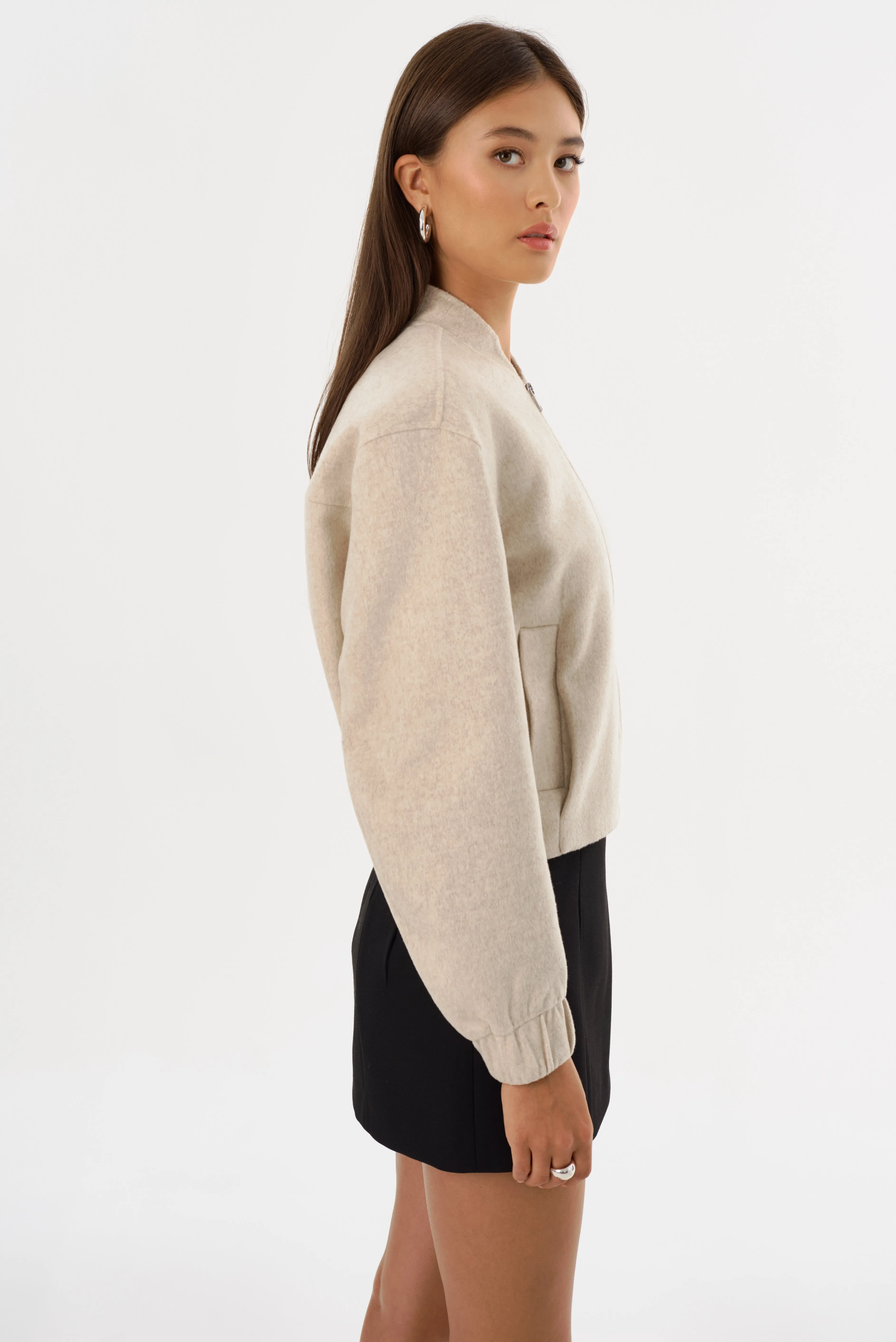 FAY | Double Face Wool Bomber Jacket sold by LAMARQUE product image thumbnail 5