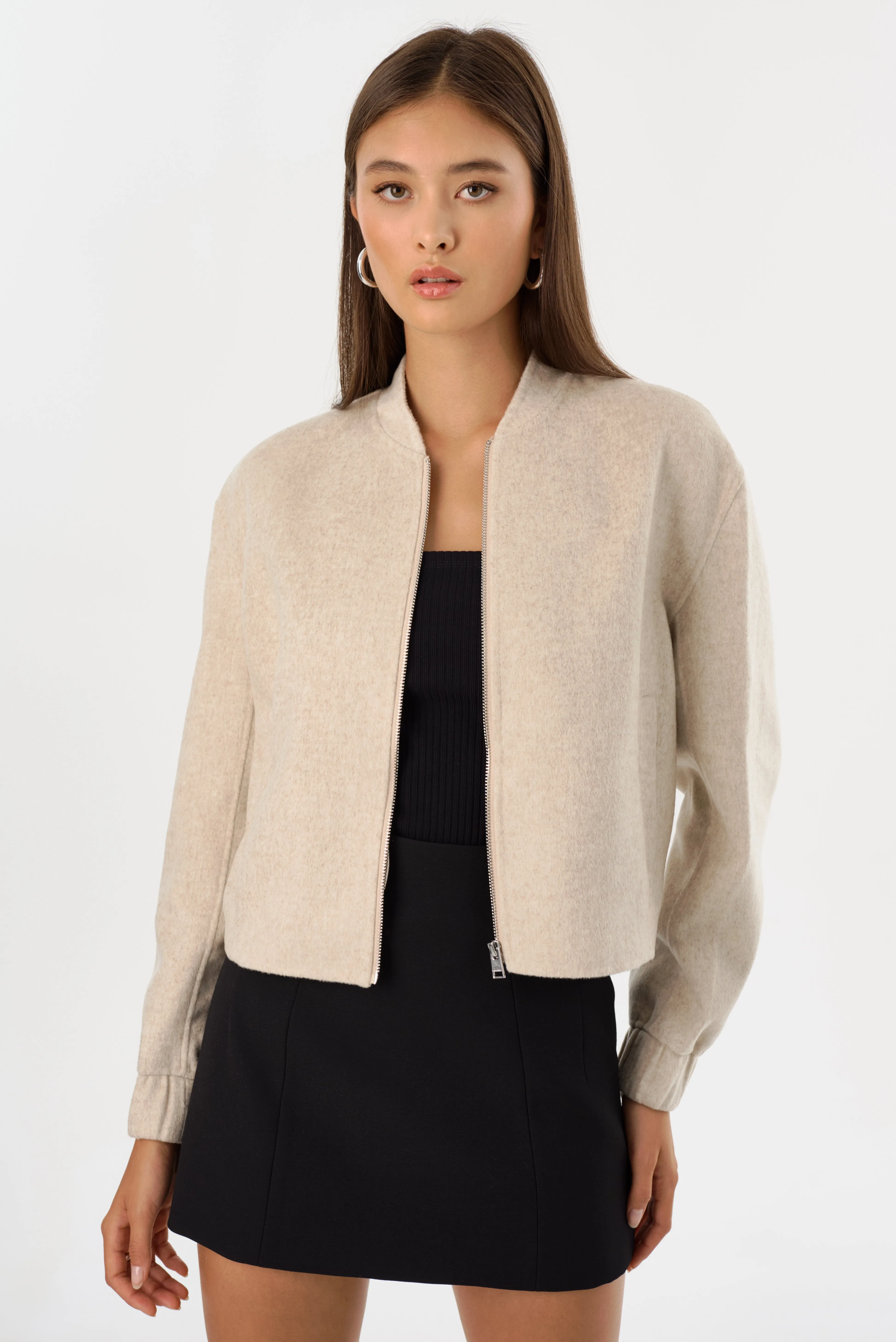 FAY | Double Face Wool Bomber Jacket sold by LAMARQUE
