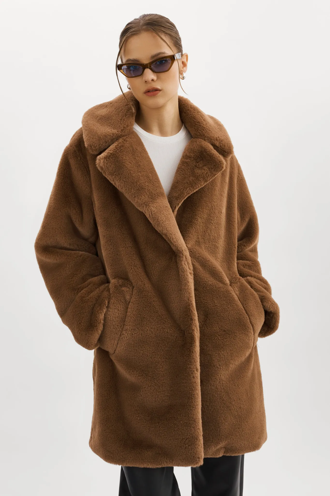 LINNEA | Faux Fur Coat sold by LAMARQUE