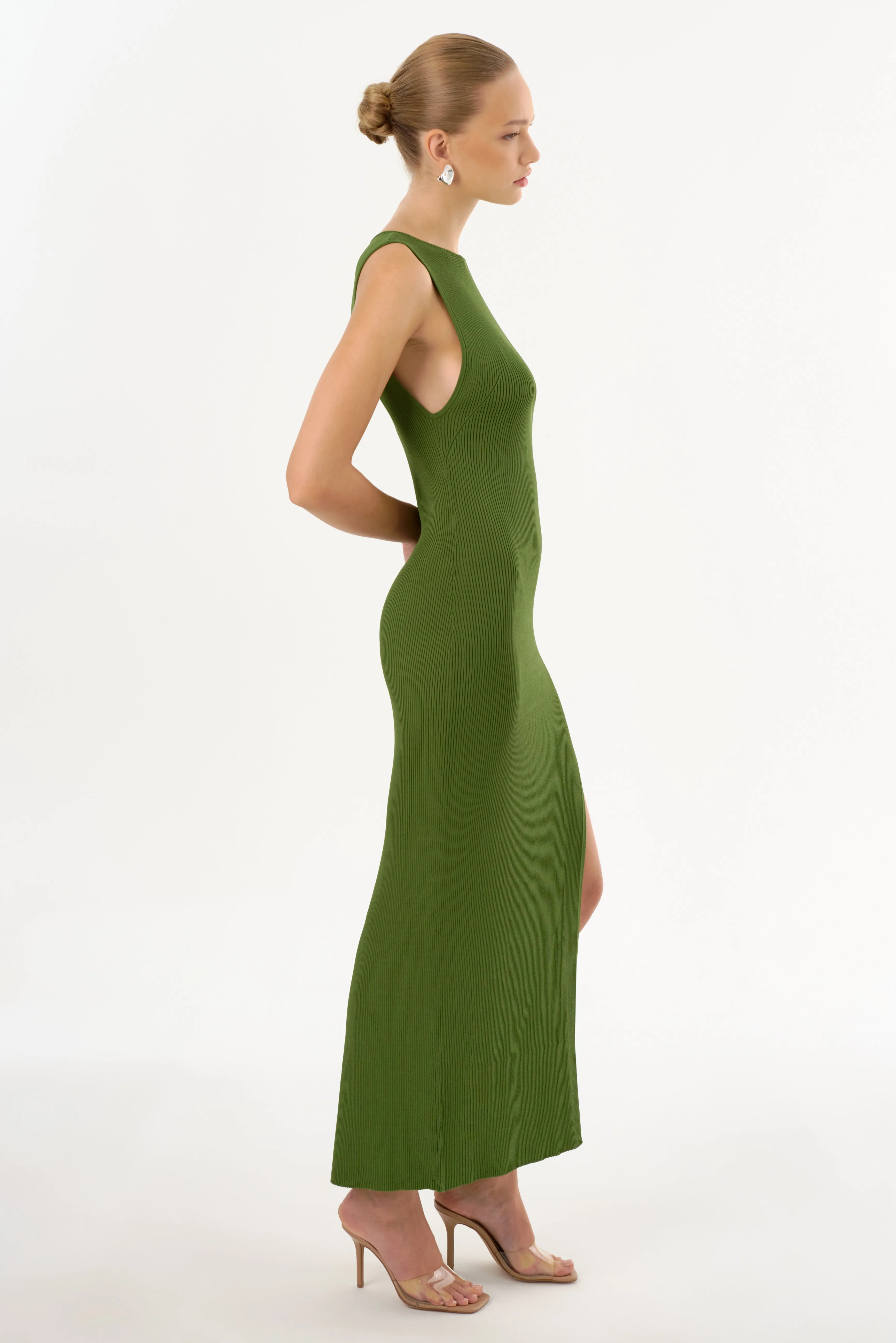 GIOVANNA | Rib Knit Maxi Dress sold by LAMARQUE product image thumbnail 5
