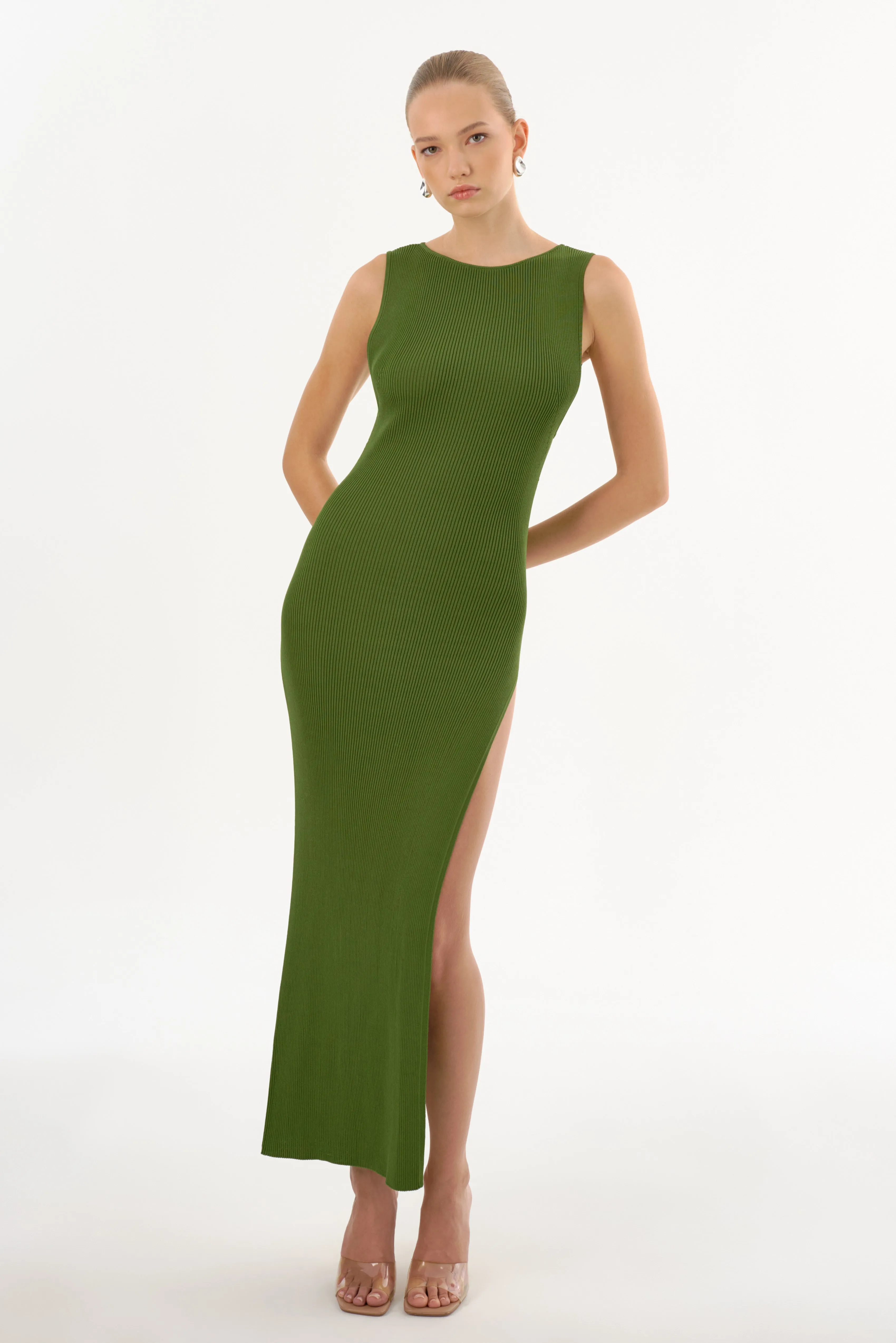 GIOVANNA | Rib Knit Maxi Dress sold by LAMARQUE product image thumbnail 2