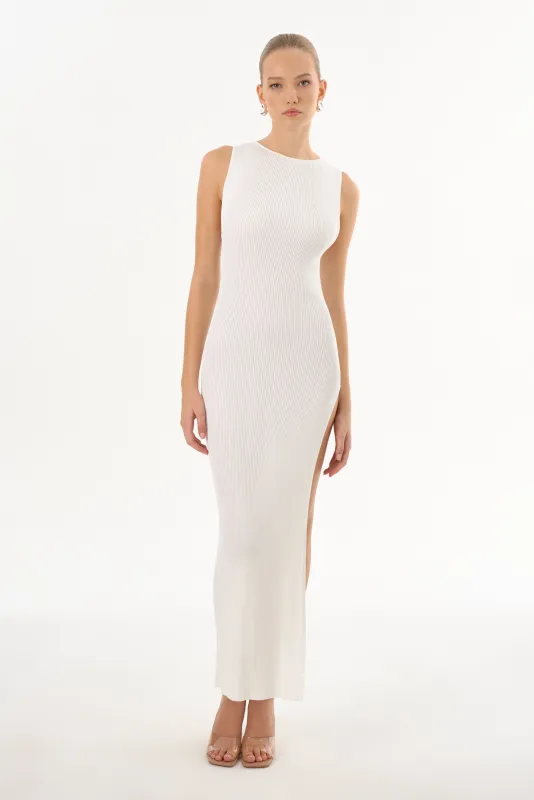 GIOVANNA | Rib Knit Maxi Dress made by LAMARQUE