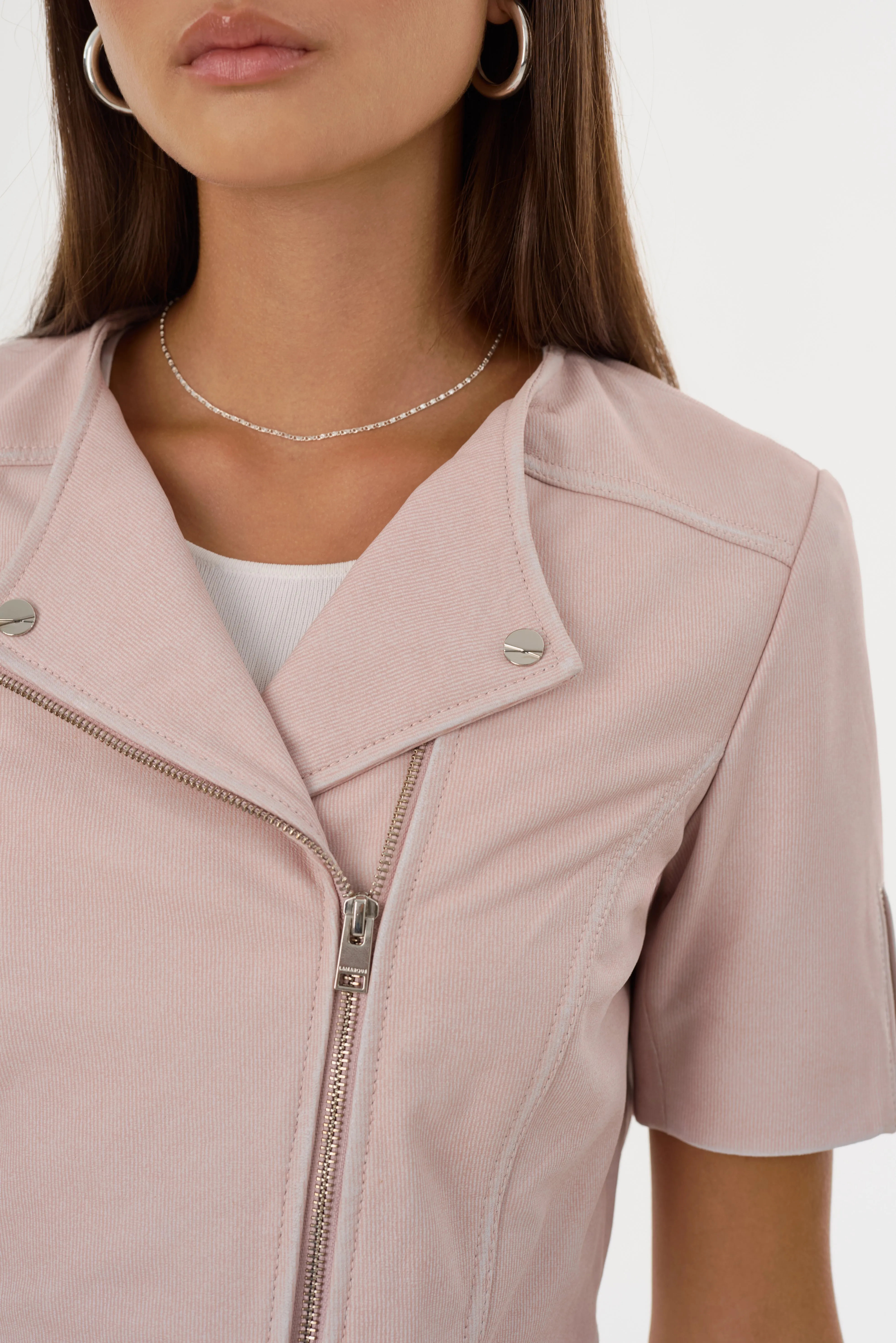 KIRSI | Cropped Biker Jacket sold by LAMARQUE product image thumbnail 4