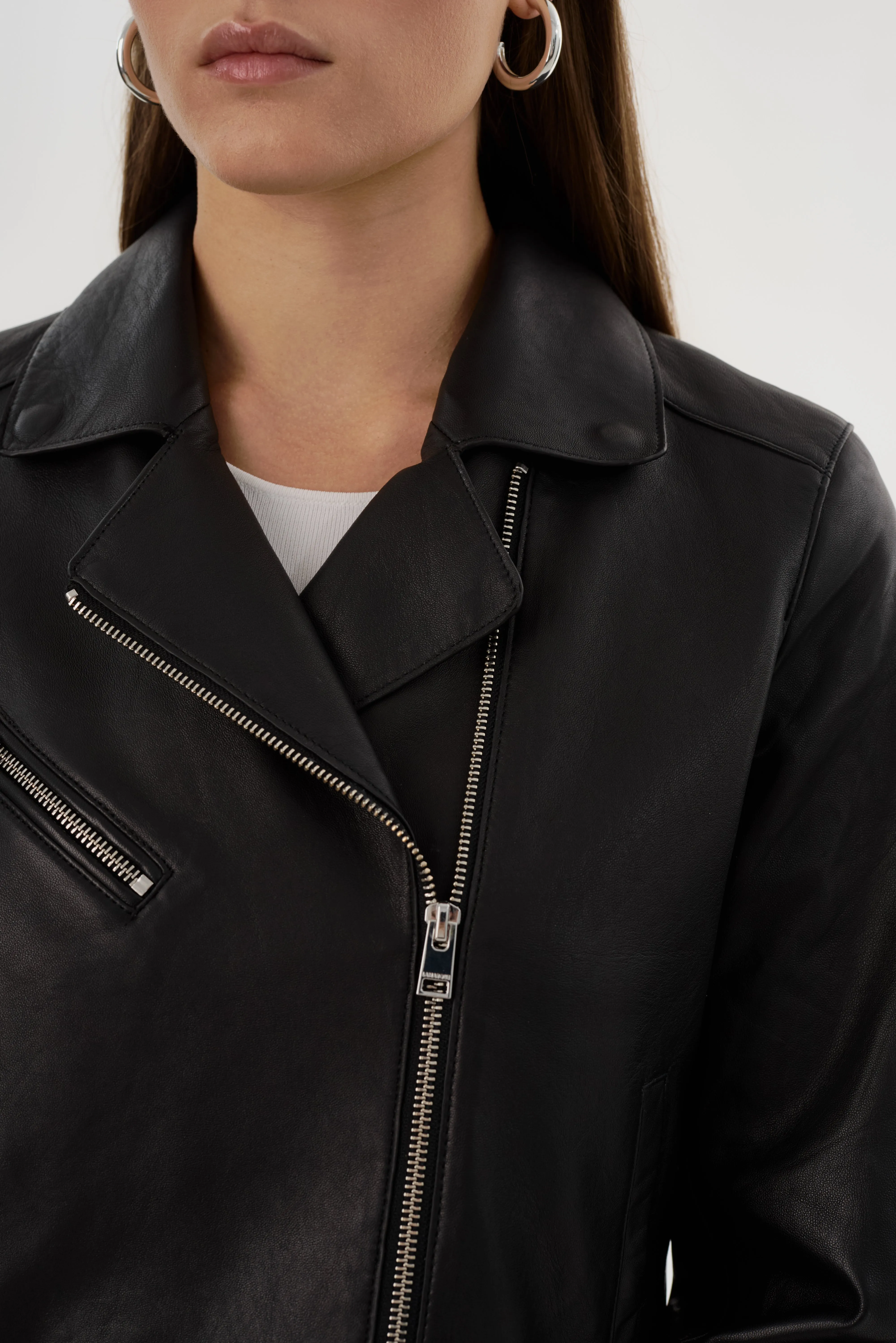 VALERIA | Leather Biker Jacket sold by La Marque product image thumbnail 5