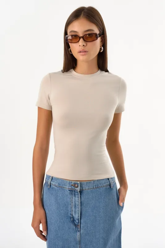 MOA | Jersey Crew Neck Tee sold by LAMARQUE