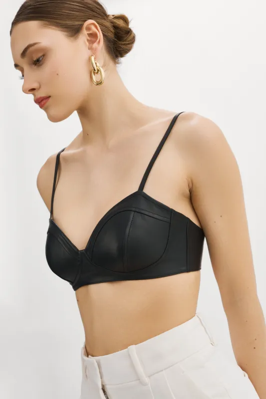 OPHIRA | Leather Bra made by La Marque
