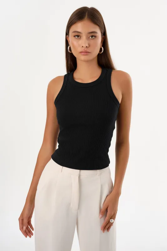 VICKI | Rib Knit Tank Top sold by LAMARQUE