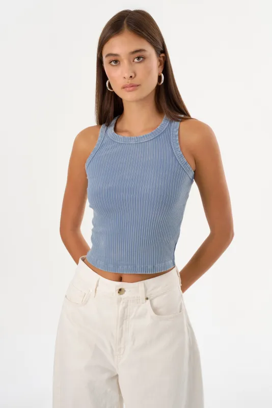 VICKI | Rib Knit Tank Top sold by LAMARQUE
