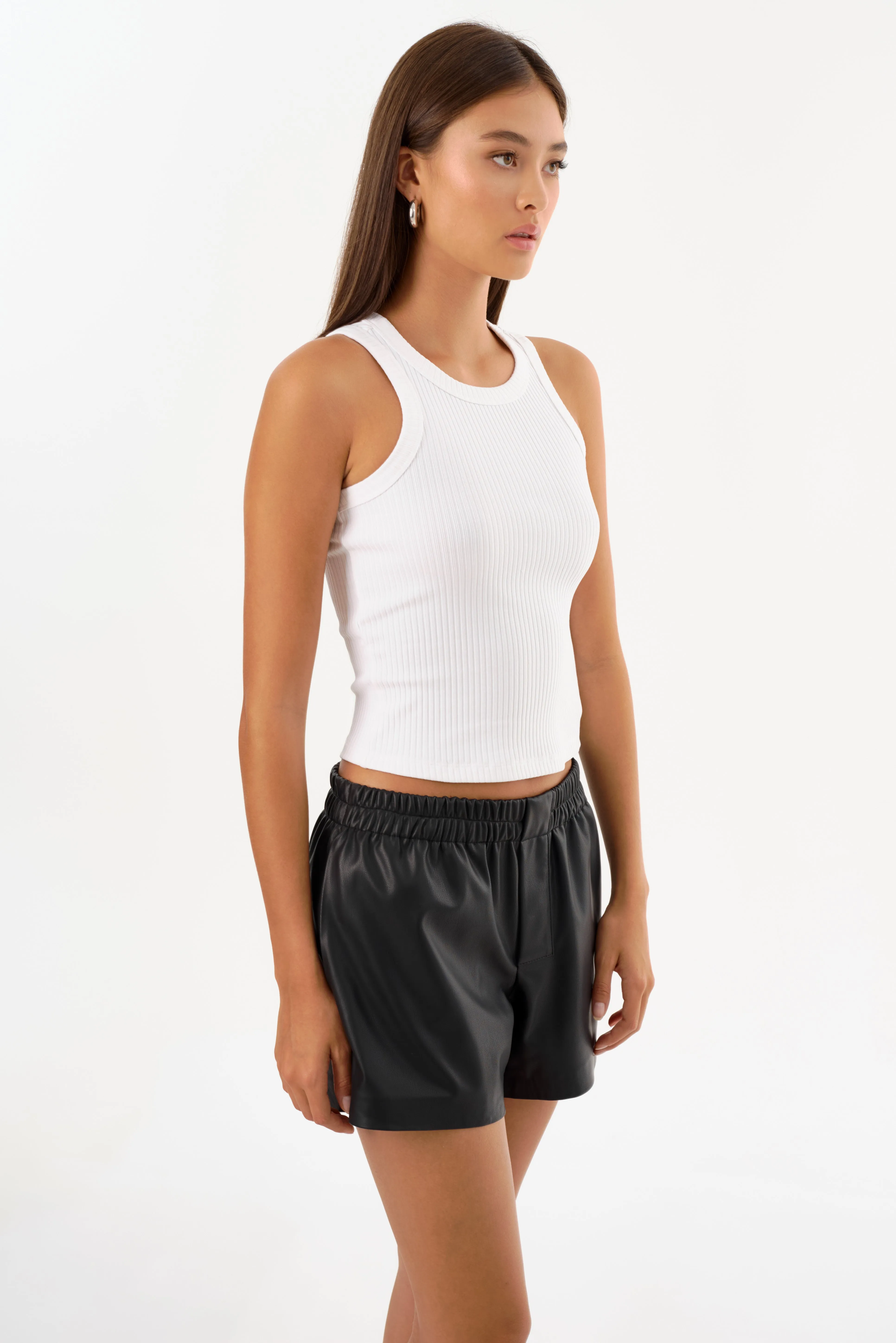 VICKI | Rib Knit Tank Top sold by LAMARQUE product image thumbnail 2