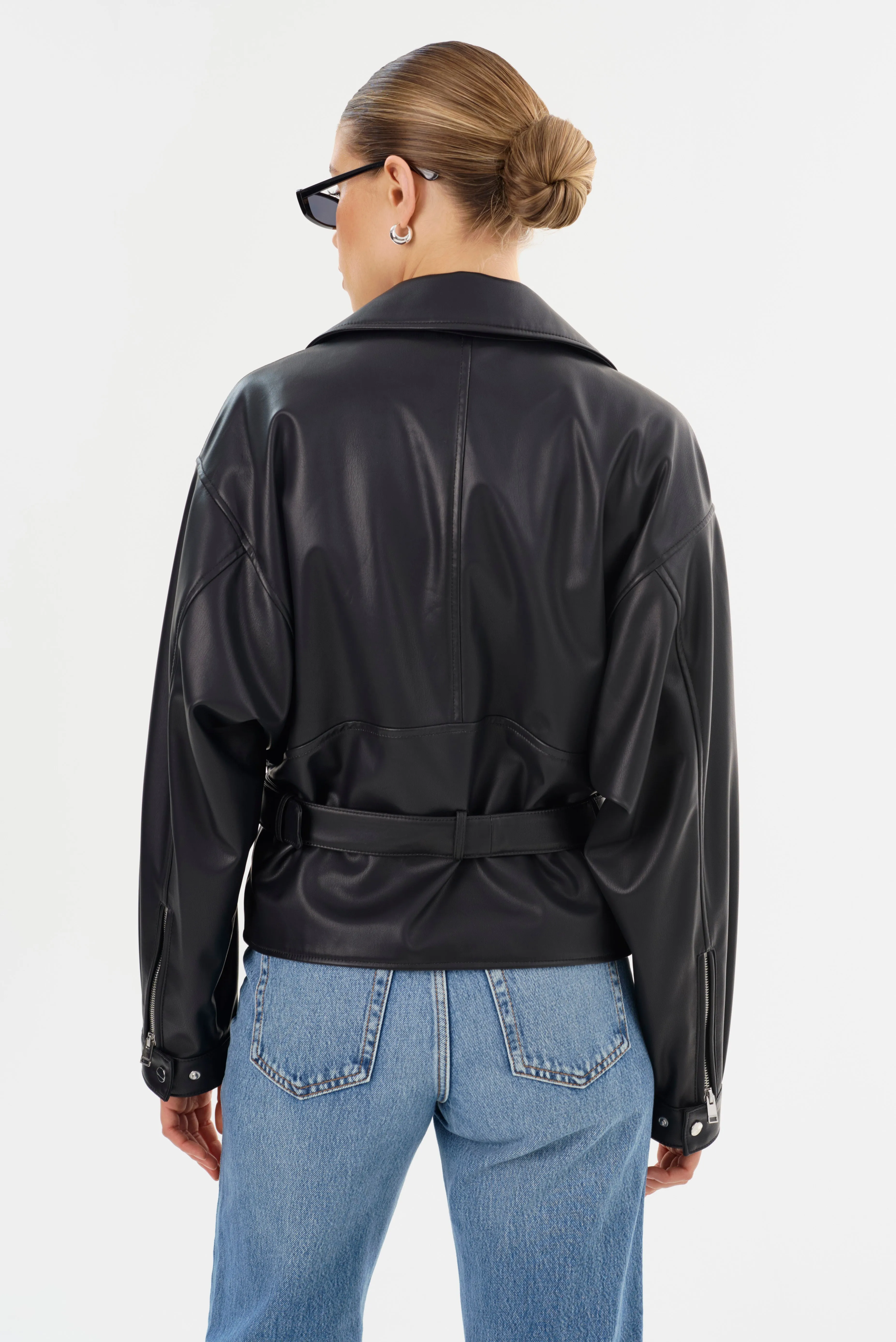 SHELIA | Faux Leather Biker Jacket sold by LAMARQUE product image thumbnail 5