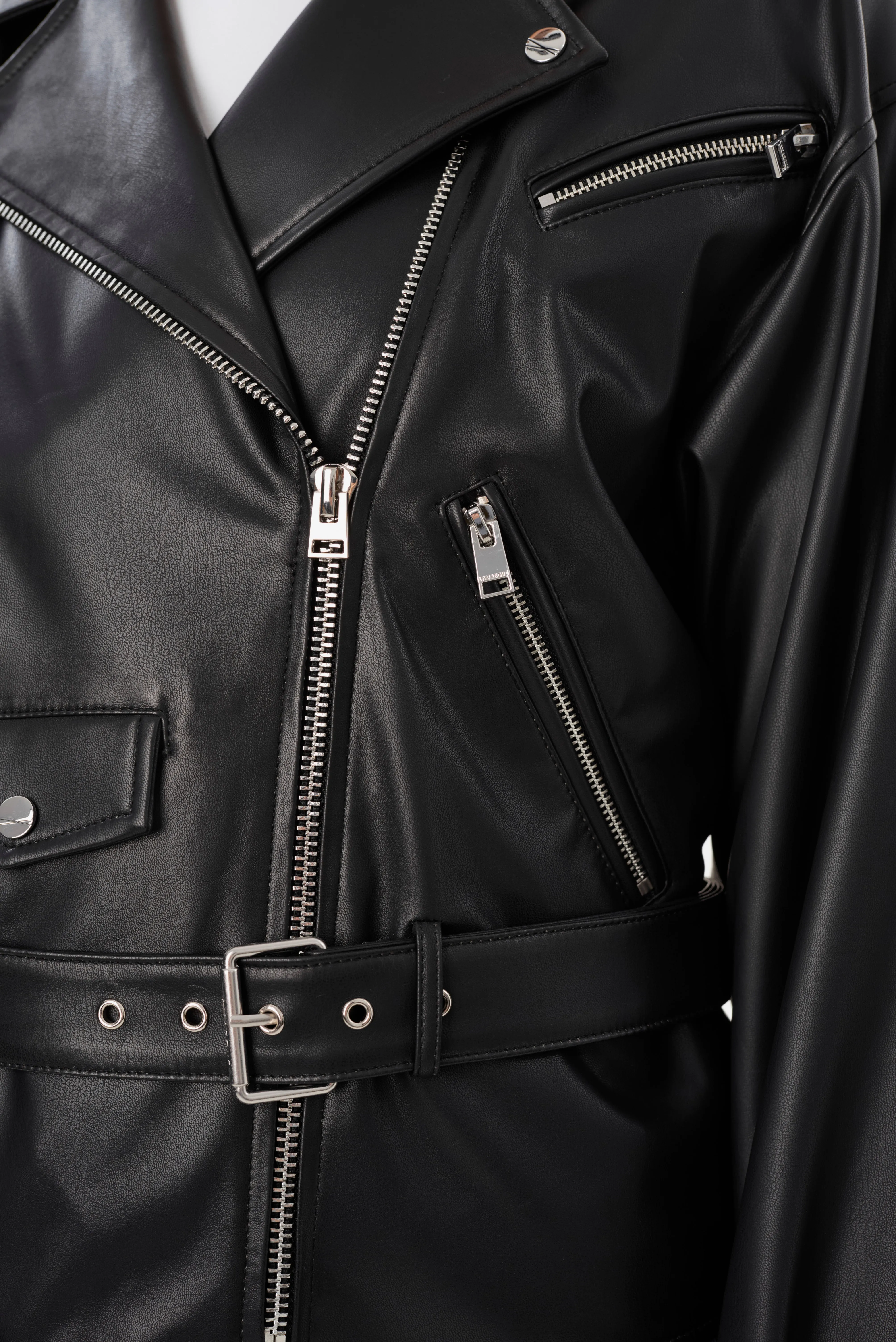 SHELIA | Faux Leather Biker Jacket sold by LAMARQUE product image thumbnail 4