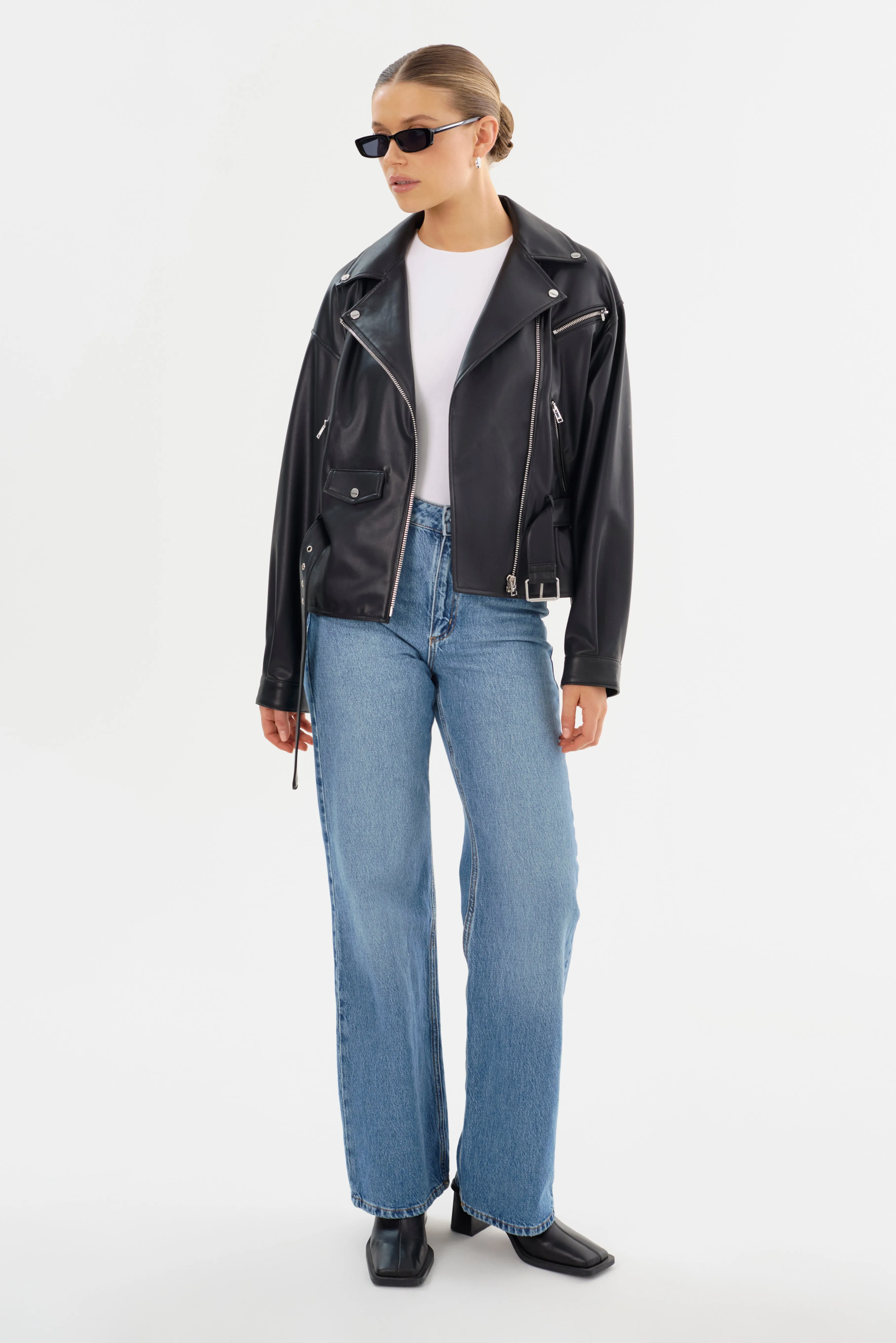 SHELIA | Faux Leather Biker Jacket sold by LAMARQUE product image thumbnail 2