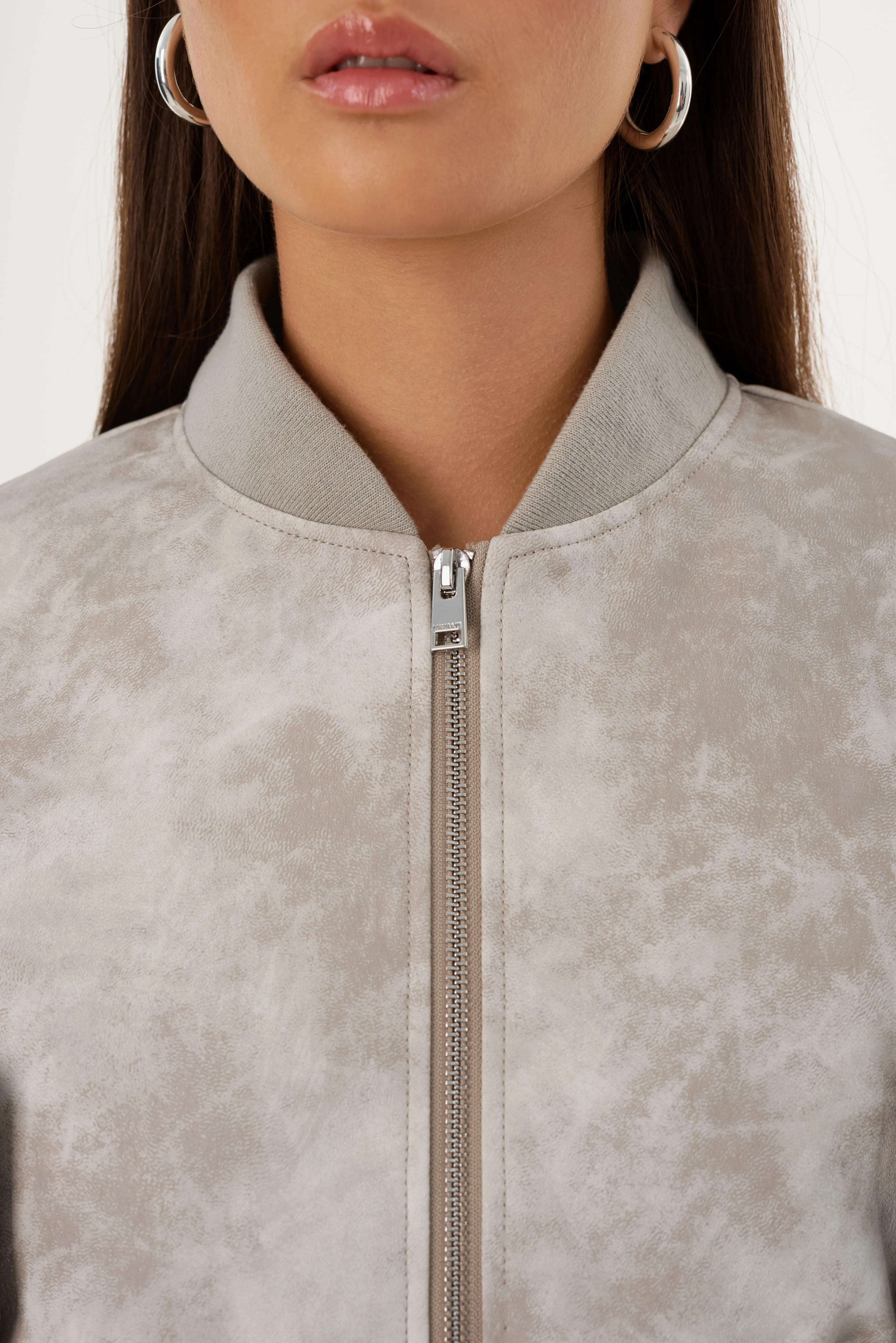 EVELIN D | Faux Leather Cropped Bomber sold by LAMARQUE product image thumbnail 5