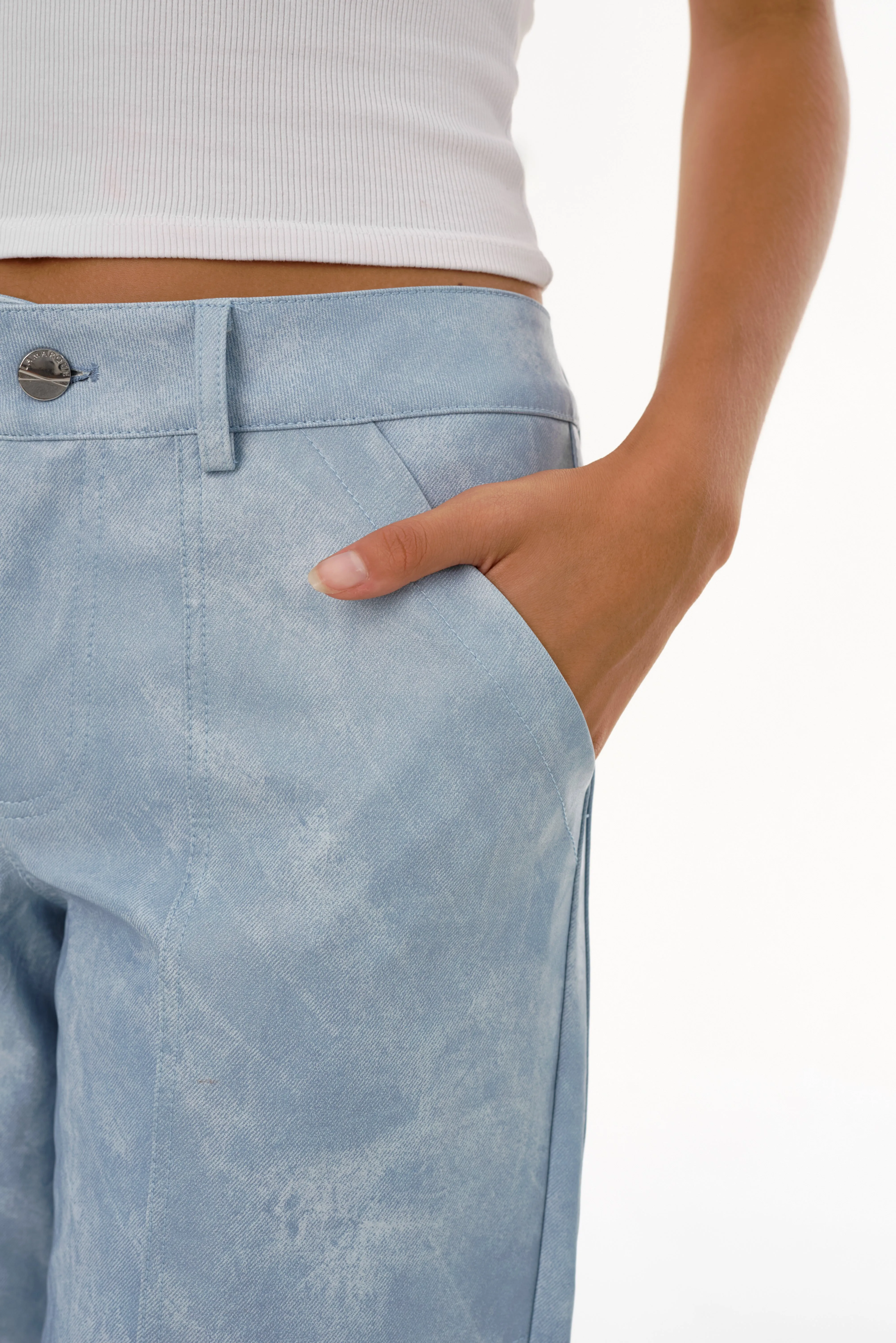 ODILE | Faux Leather Cargo Pants sold by LAMARQUE product image thumbnail 4