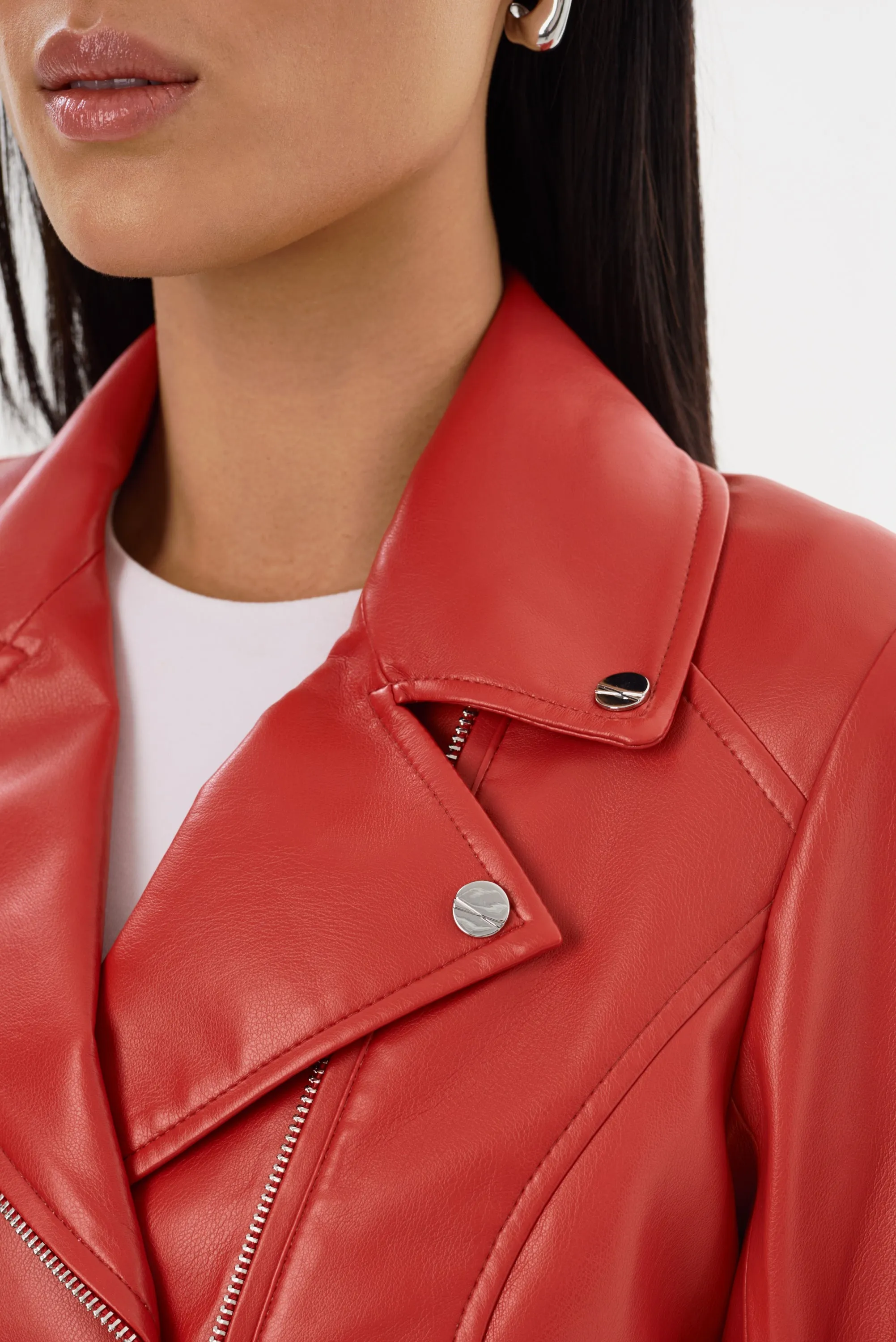 PASCALE | Fitted Faux Leather Jacket sold by La Marque product image thumbnail 4