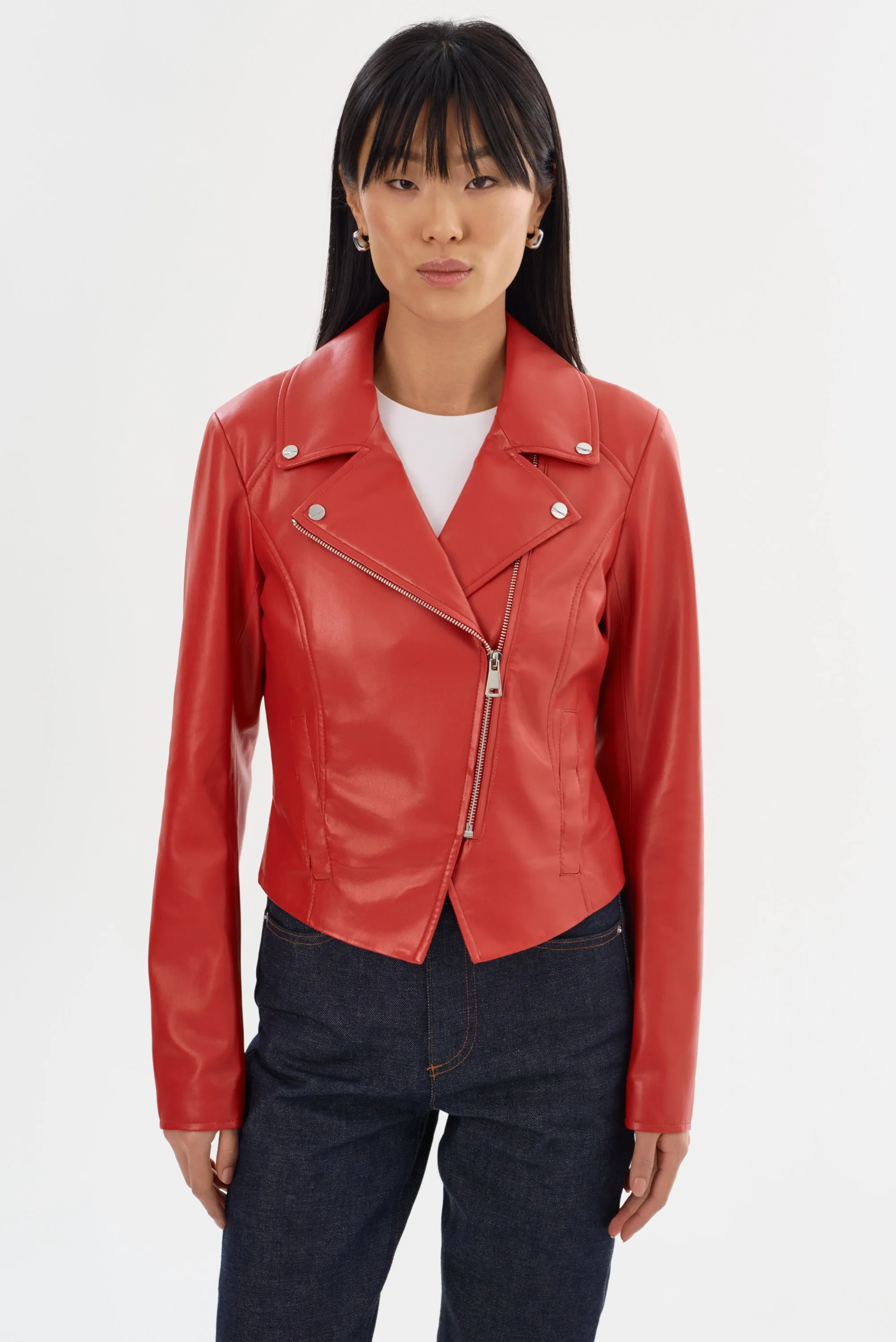 PASCALE | Fitted Faux Leather Jacket sold by La Marque product image thumbnail 3