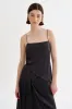 SOLANGE | Satin Draped Cami sold by La Marque