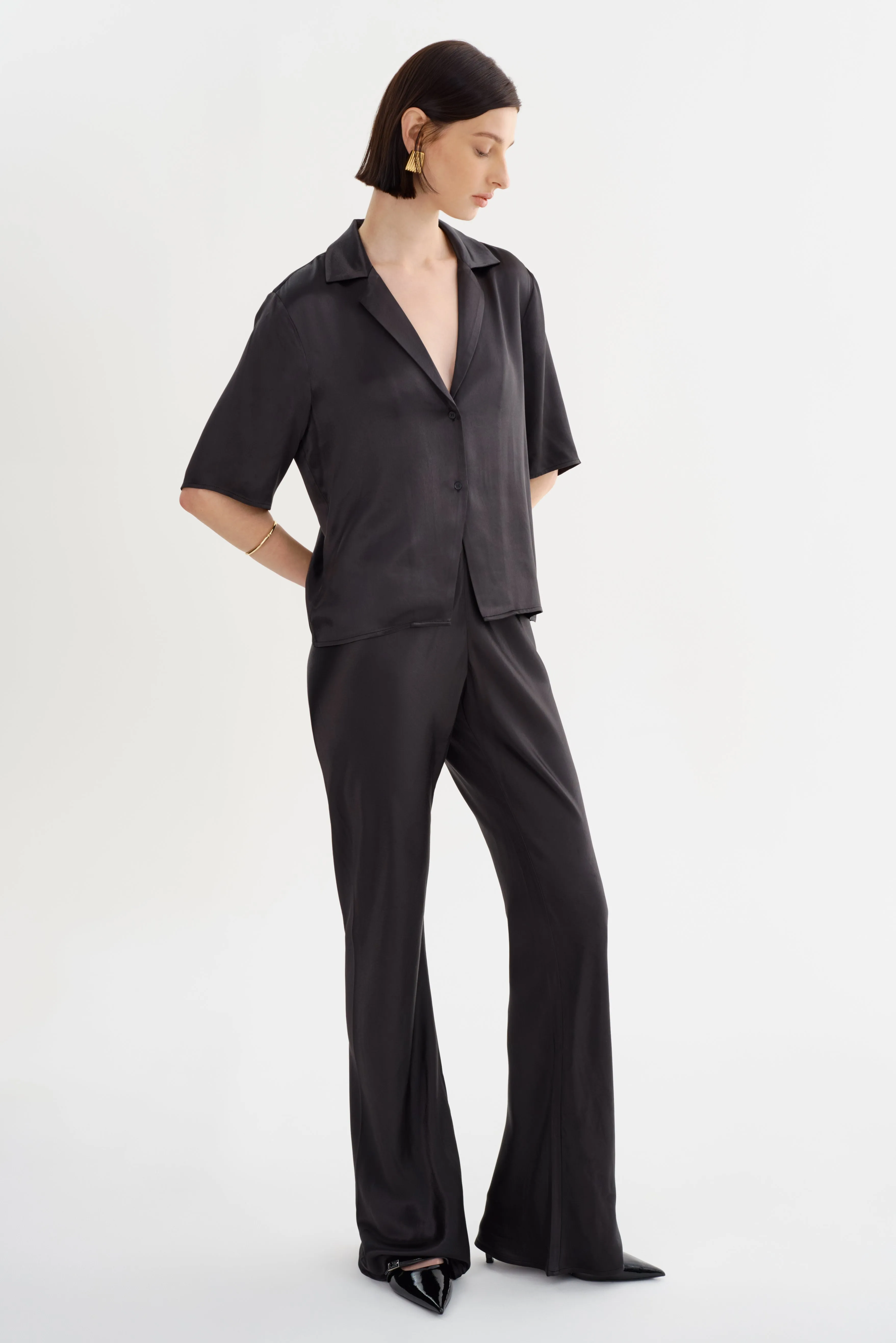EMILE | Straight-Leg Satin Pants sold by LAMARQUE product image thumbnail 3
