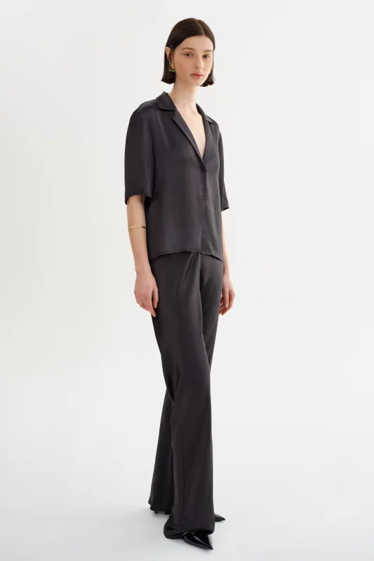 EMILE | Satin Straight Leg Pant sold by La Marque