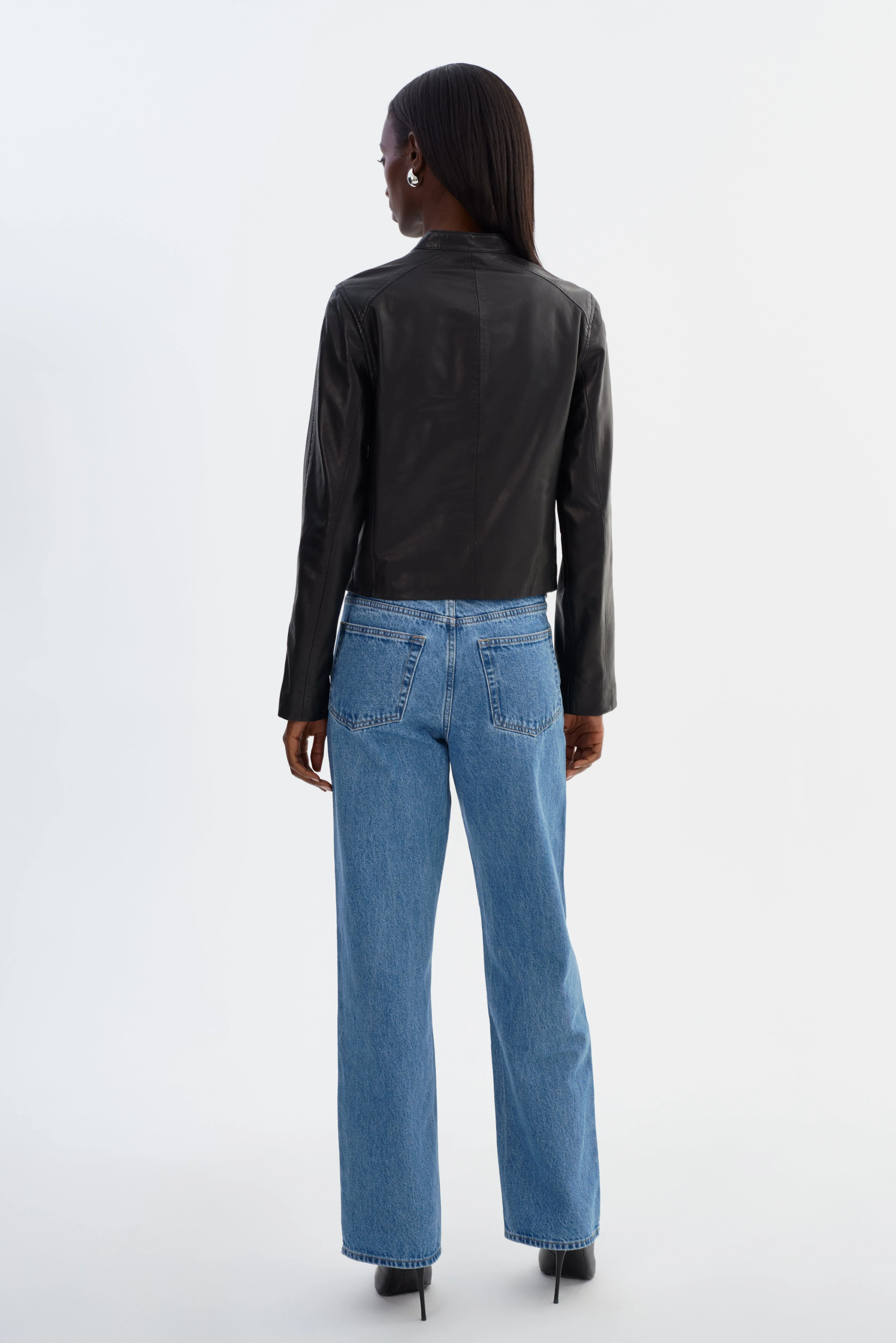 LIMBANI Sample | Leather Biker Jacket sold by La Marque product image thumbnail 4