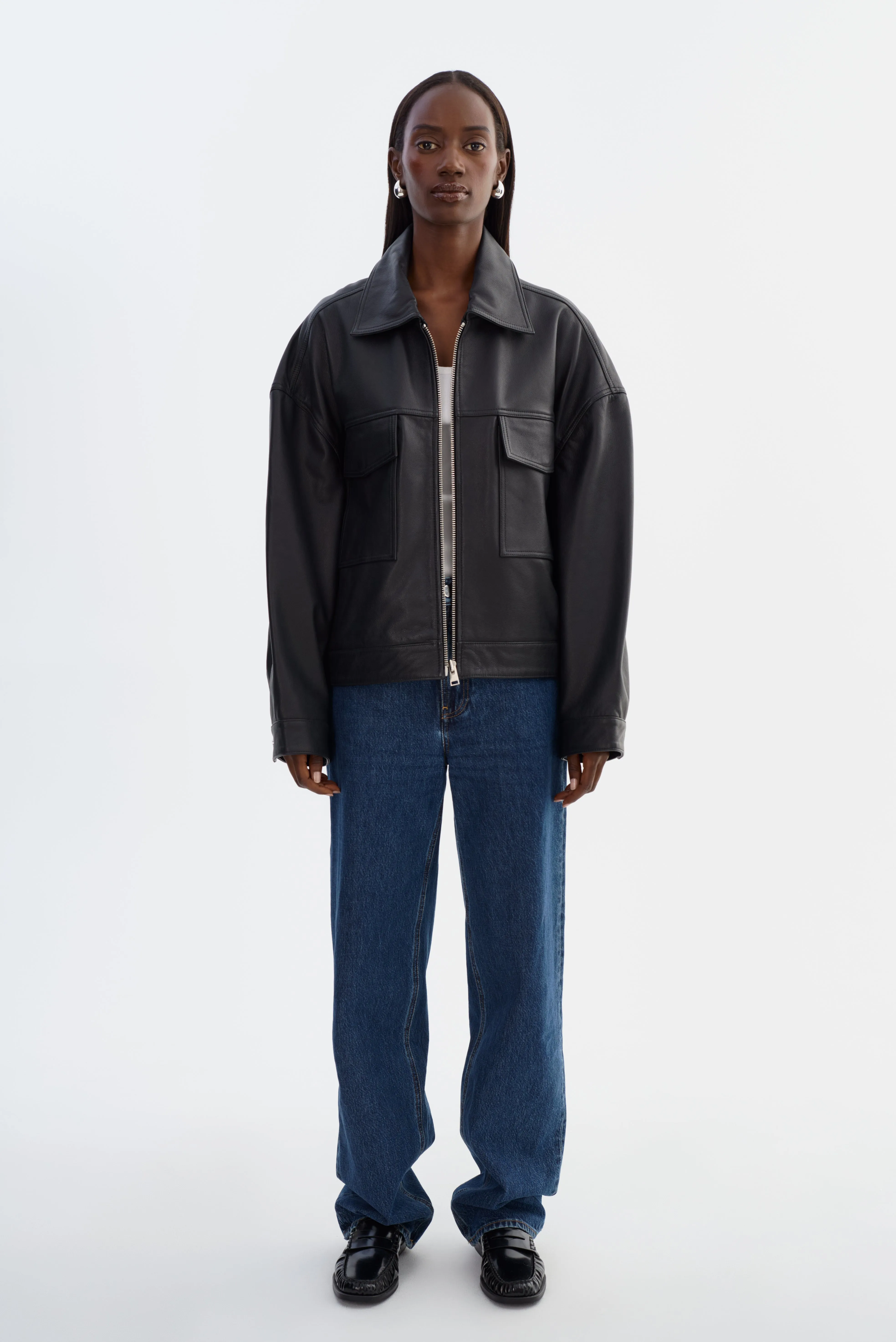 MIA Sample | Oversized Leather Jacket sold by La Marque product image thumbnail 3